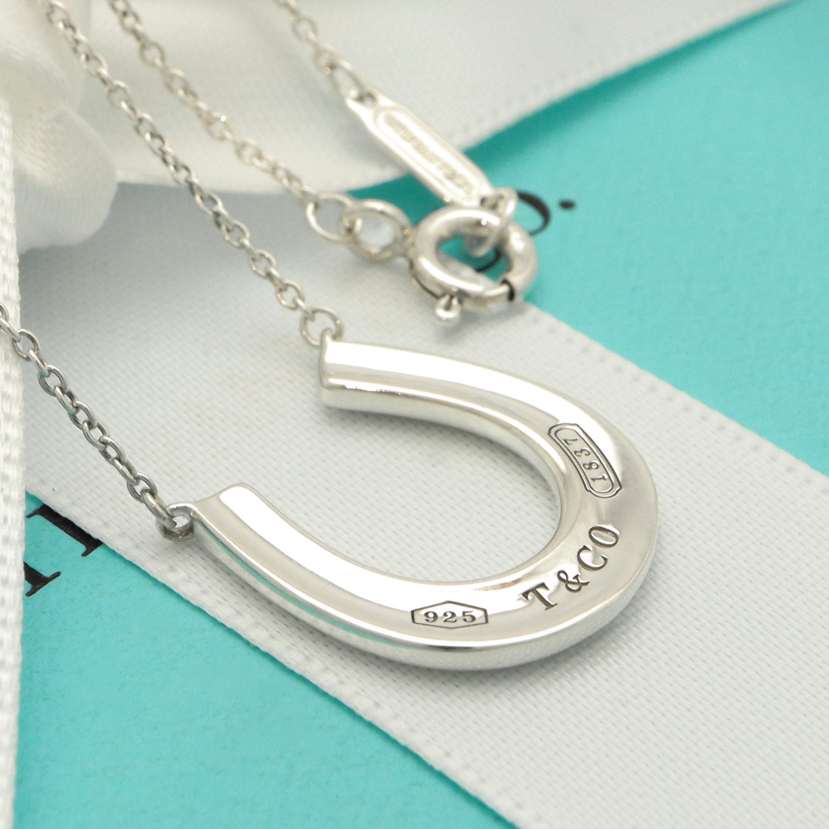 TIFFANY&Co. 1837  馬蹄 ホースシュー ペンダント ネックレス AG925