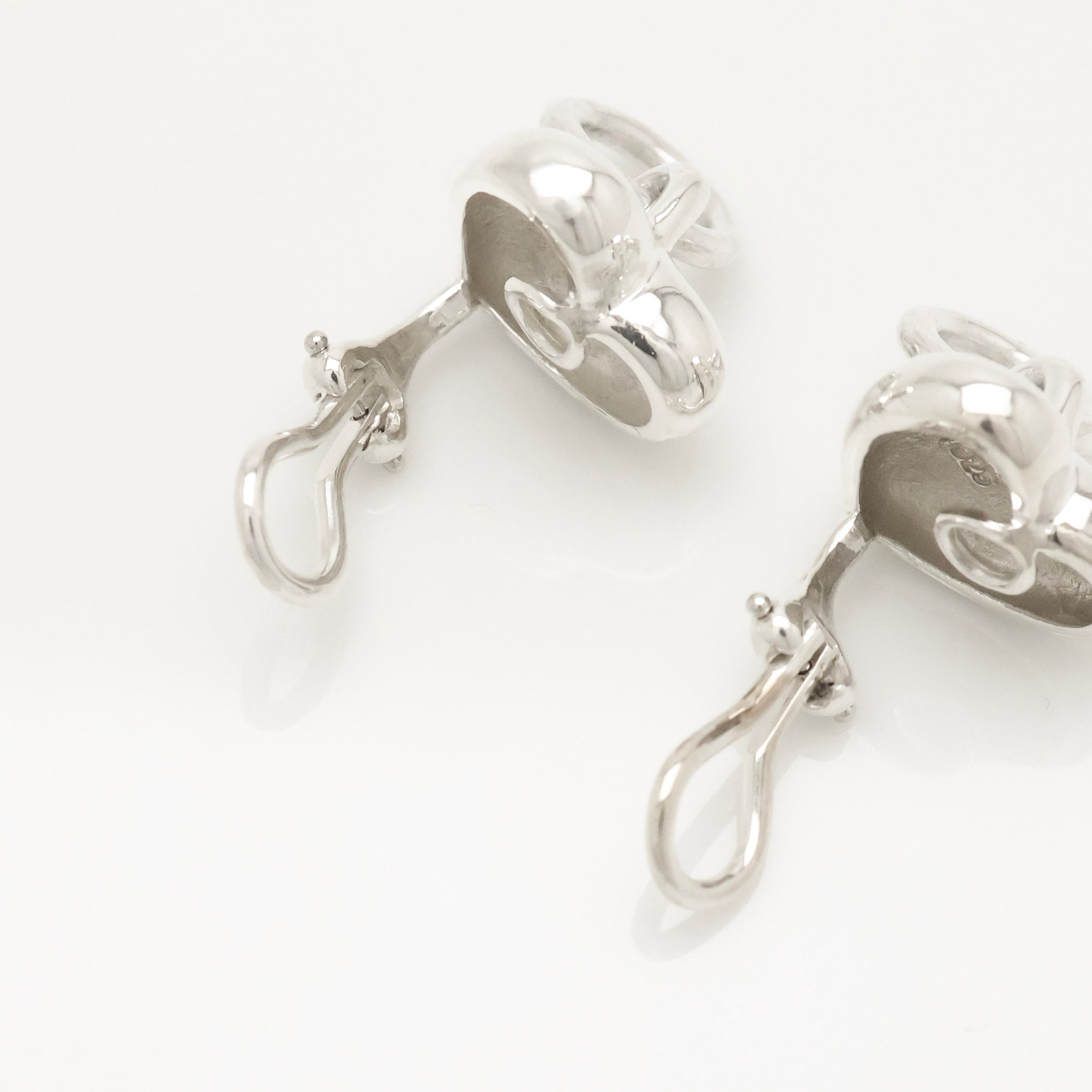 Tiffany & Co. Heart Door Knocker Clip-On Earrings Sterling Silver 925