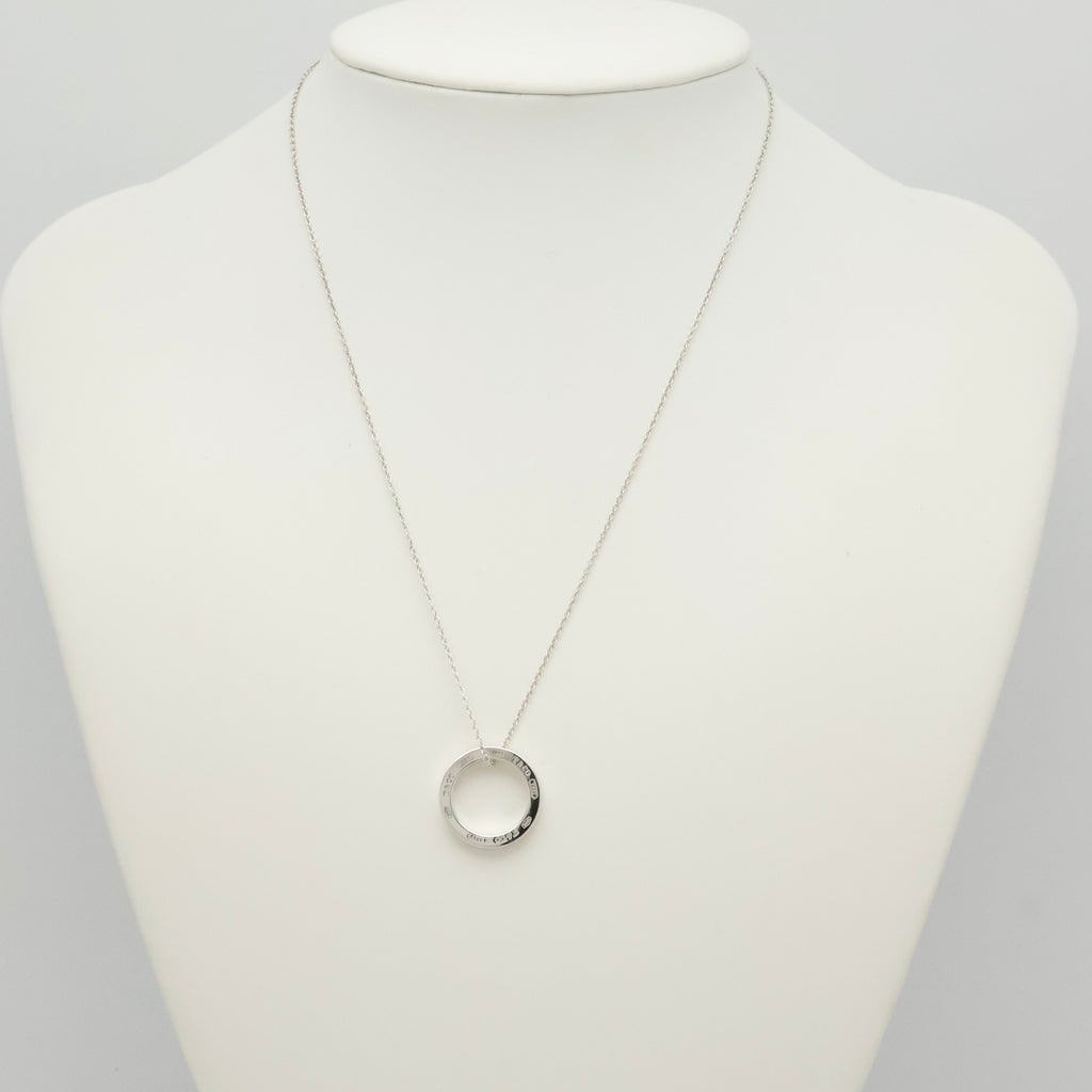Tiffany & Co. Round Circle Pendant Necklace Sterling Silver 925