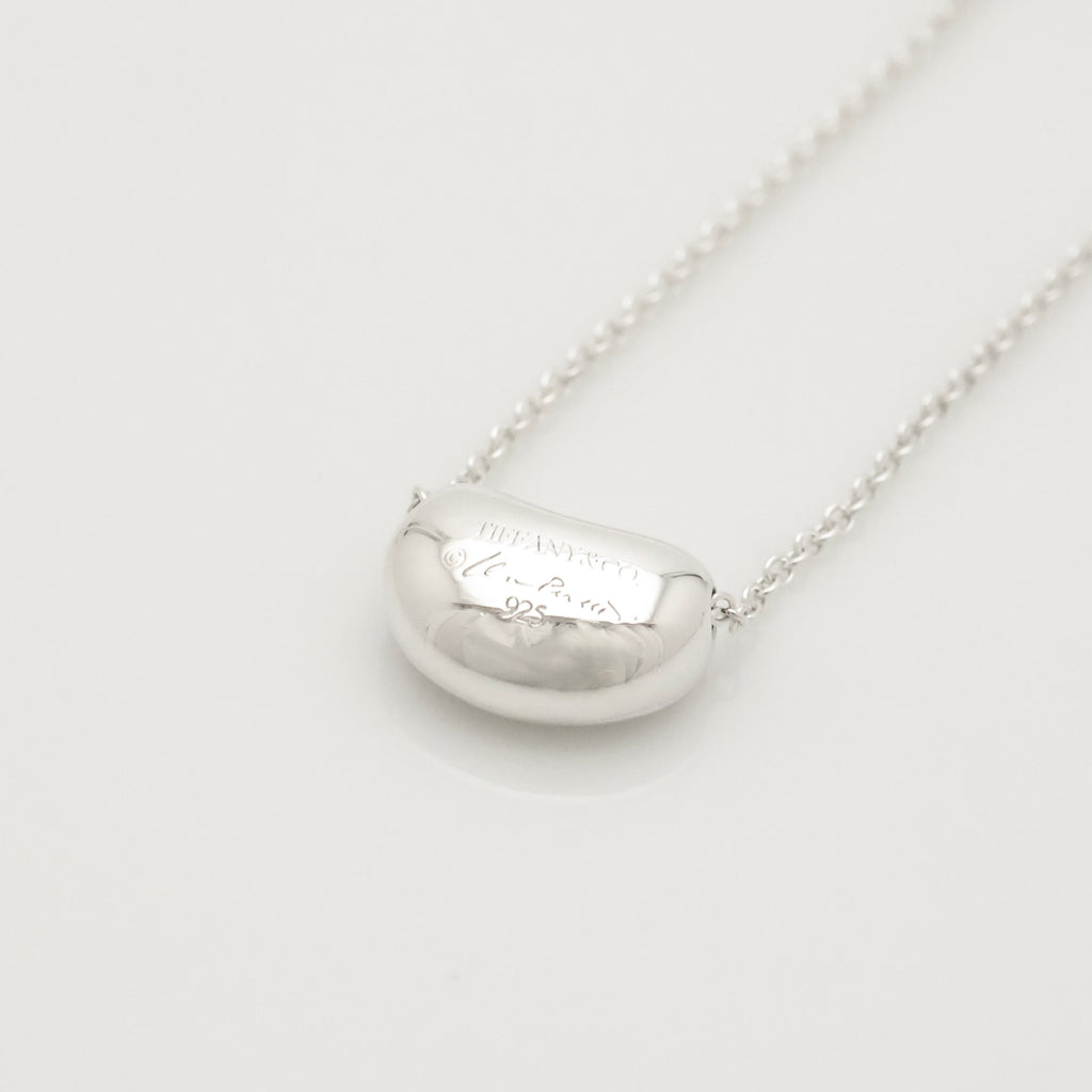  Tiffany & Co. Peretti Mini  Bean Necklace  Sterling Silver 925 