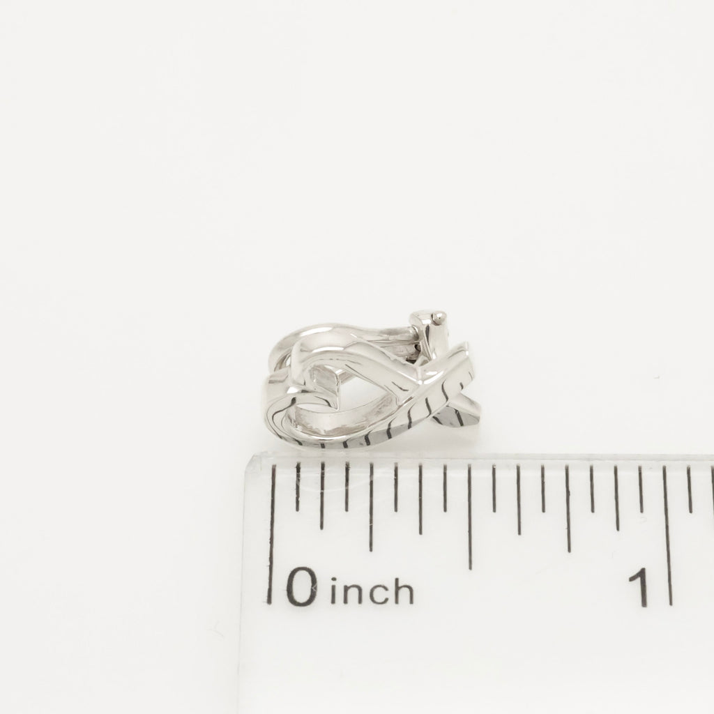 Tiffany & Co. Picasso Loving Heart Clip-On Earrings Sterling Silver 925 