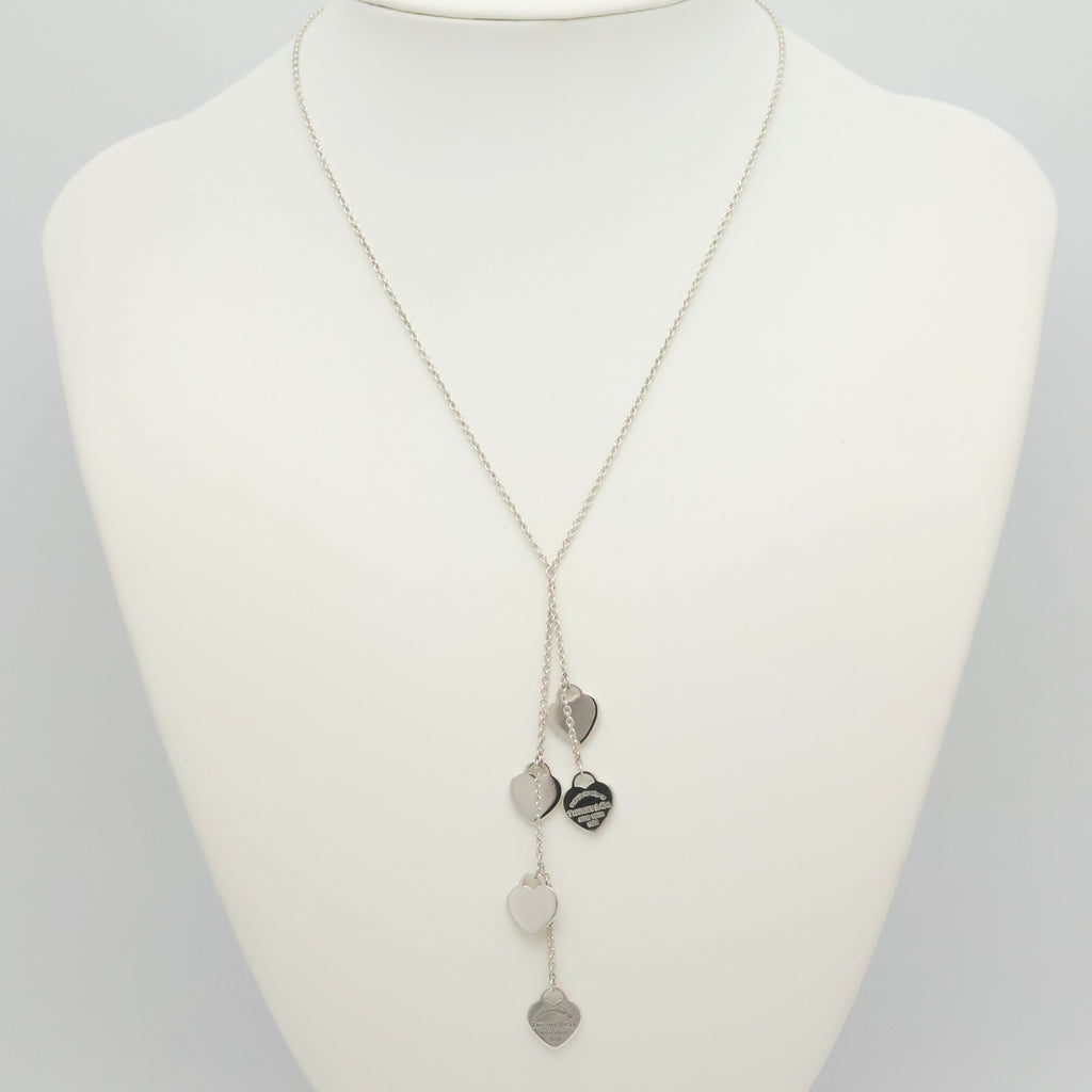 TIFFANY&Co. リターントゥ ティファニー ファイブ ハート ダク ダングル ネックレス AG925