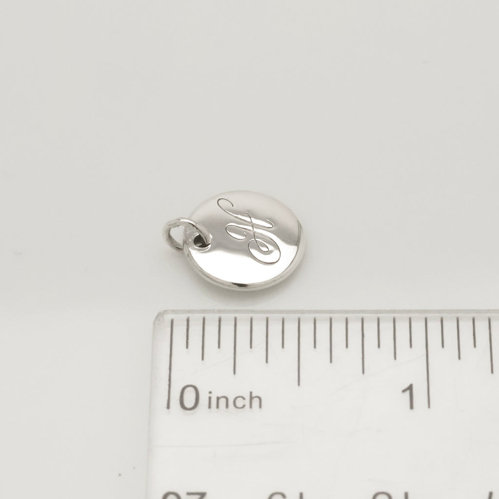 TIFFANY&Co. ノーツ レター アルファベット イニシャル H ディスク チャーム AG925