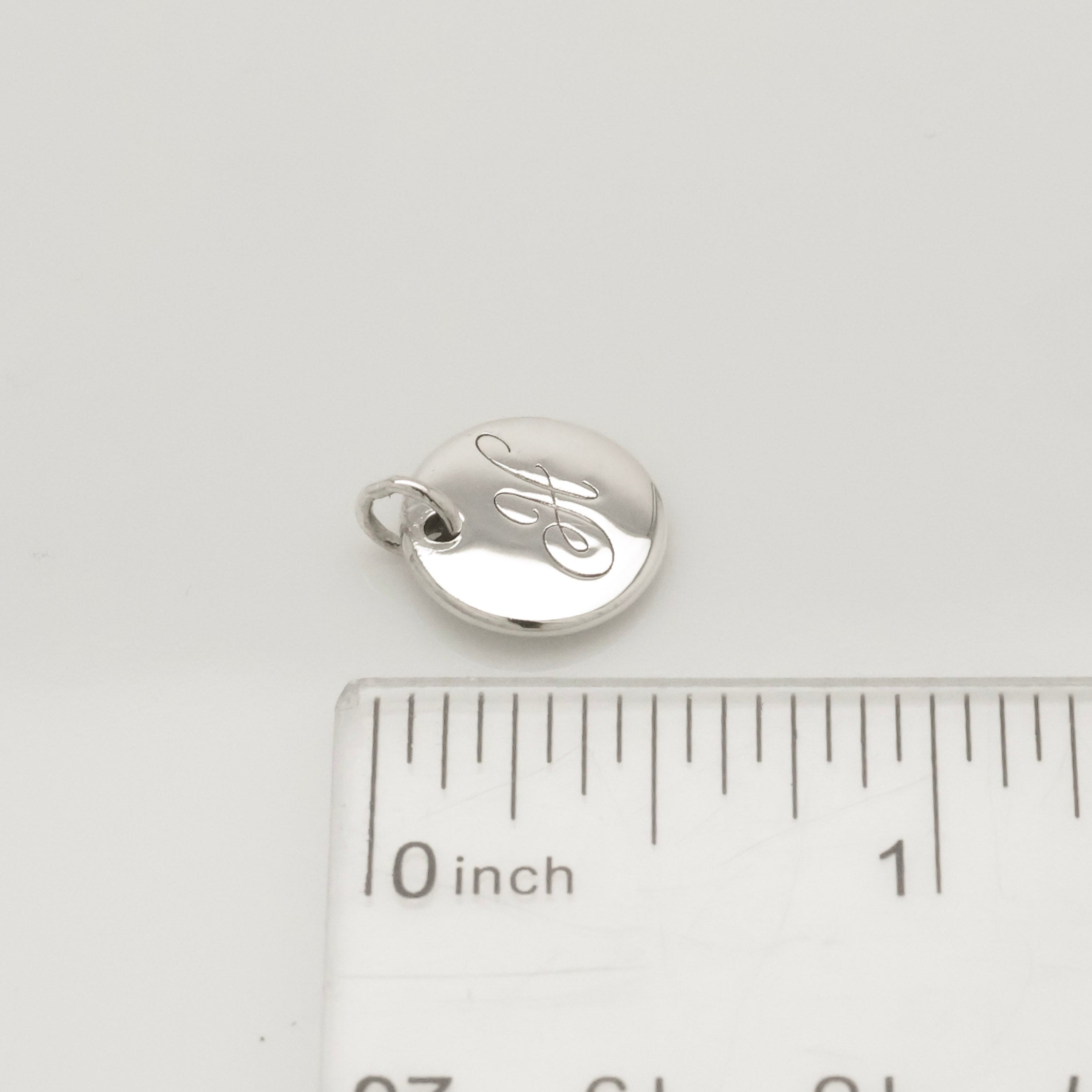 TIFFANY&Co. ノーツ レター アルファベット イニシャル H ディスク チャーム AG925