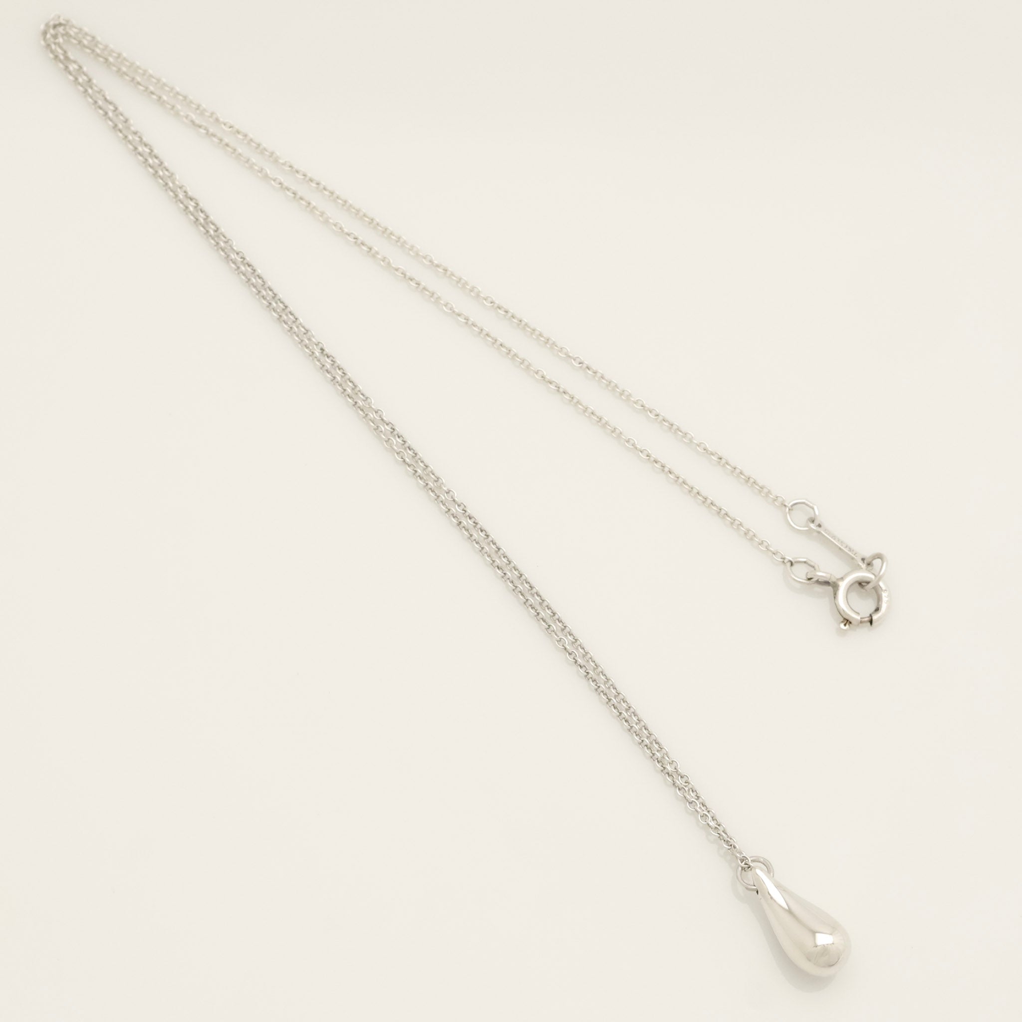 Tiffany & Co. Teardrop Necklace Pendant Sterling Silver 925 