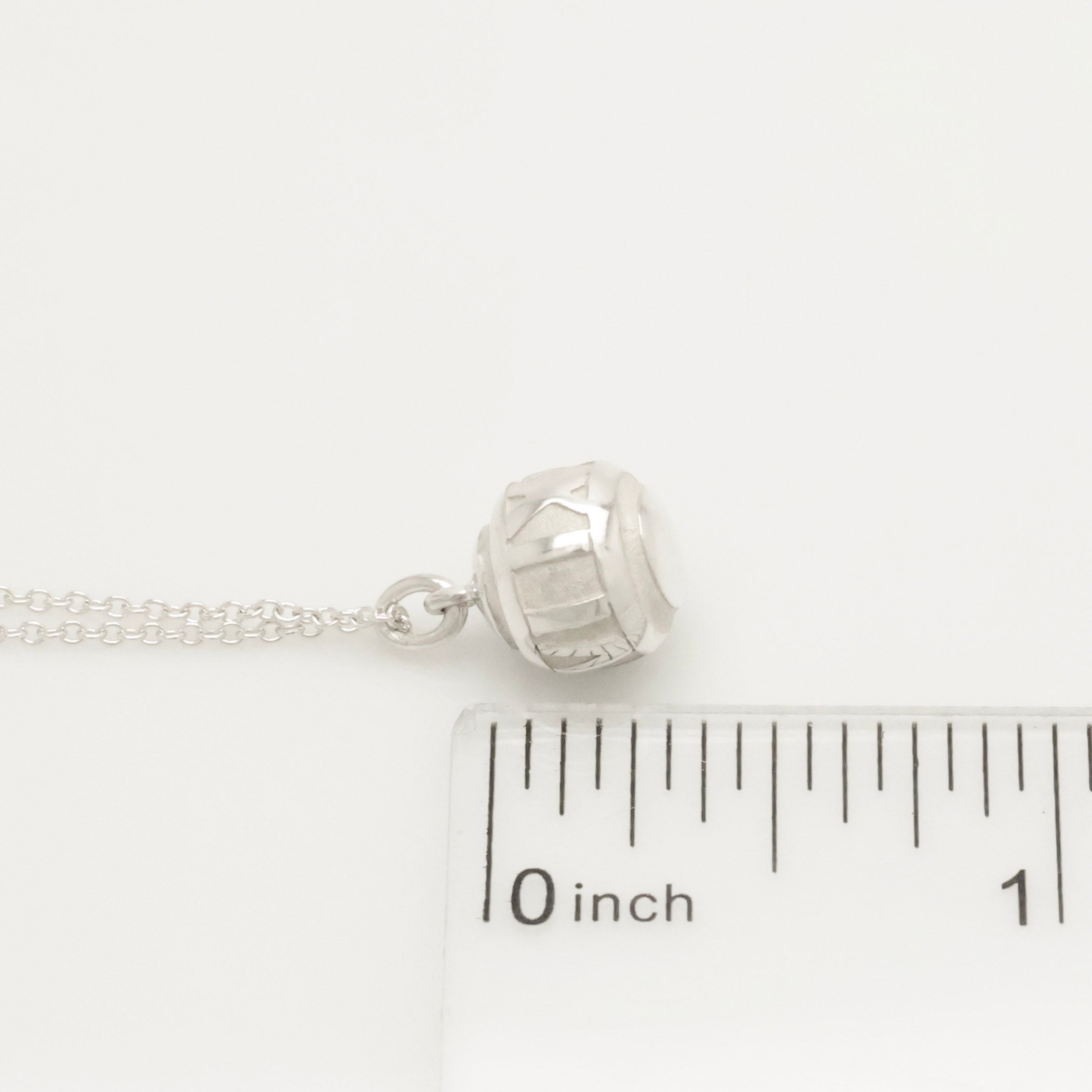 Tiffany & Co. Atlas Sphere Ball Pendant Necklace Pendant Sterling Silver 925 