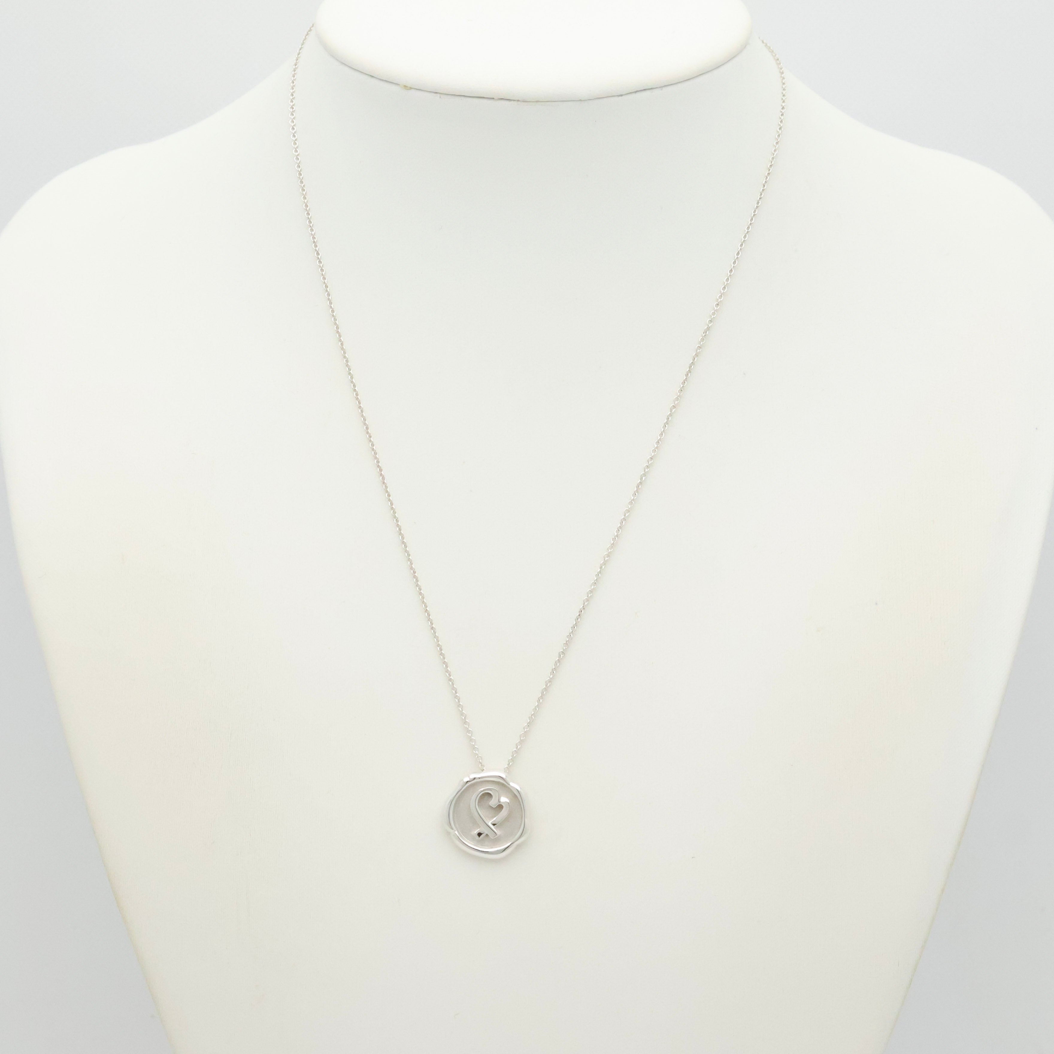 TIFFANY&Co. シーリング スタンプ ラビングハート パロマピカソ ネックレス AG925