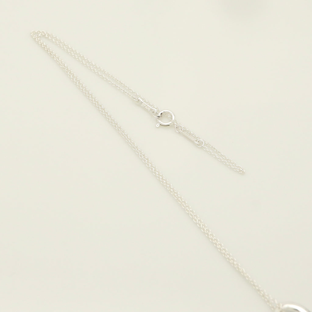 Tiffany & Co. Open Heart Pendant Necklace Sterling Silver 925