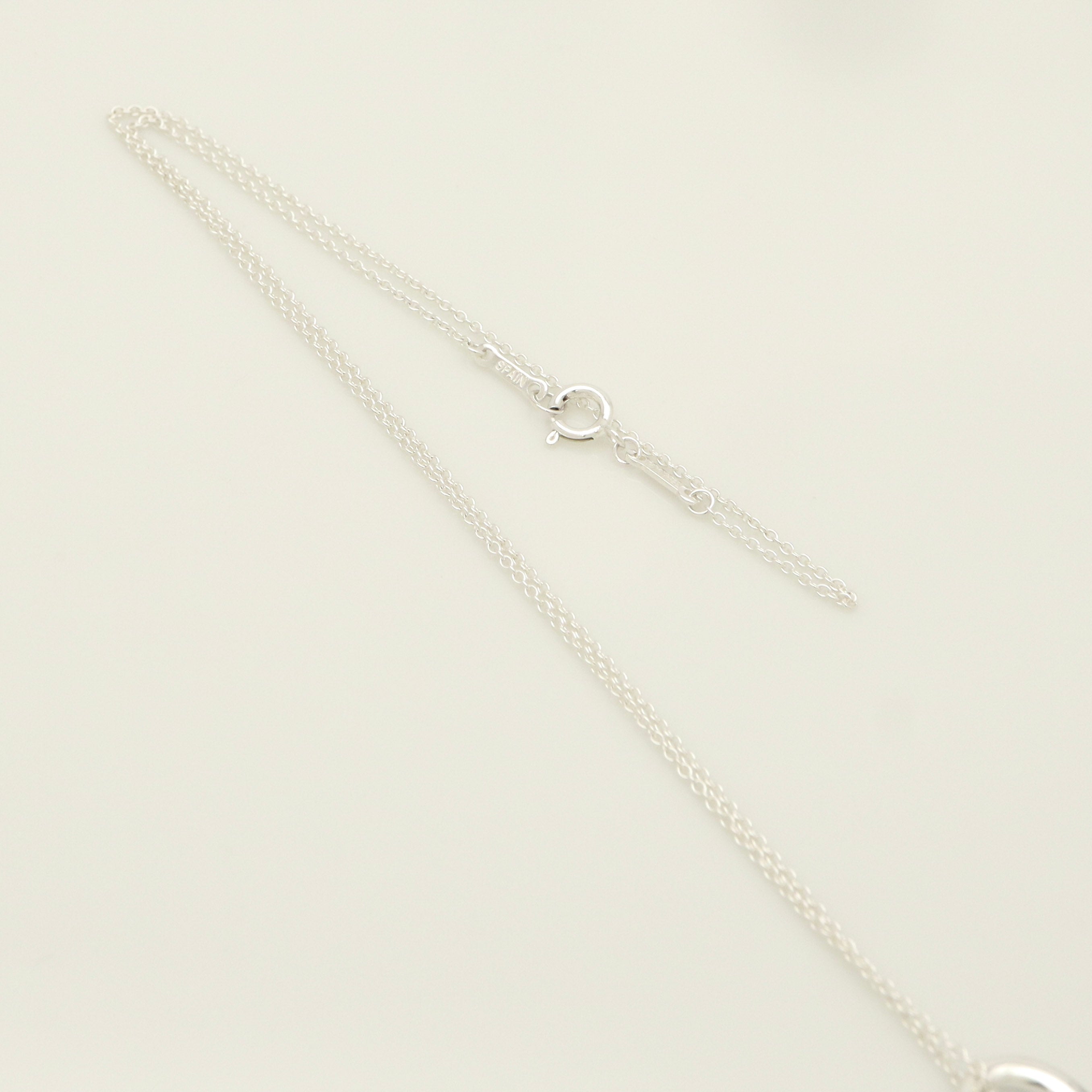 Tiffany & Co. Open Heart Pendant Necklace Sterling Silver 925