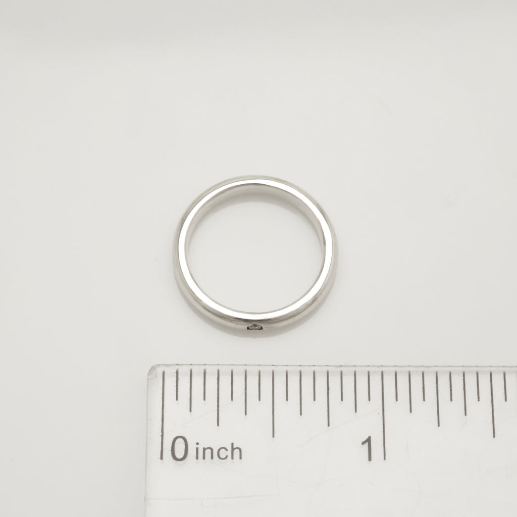 Tiffany & Co. Diamond Stacking Band Ring  Sterling Silver 925 