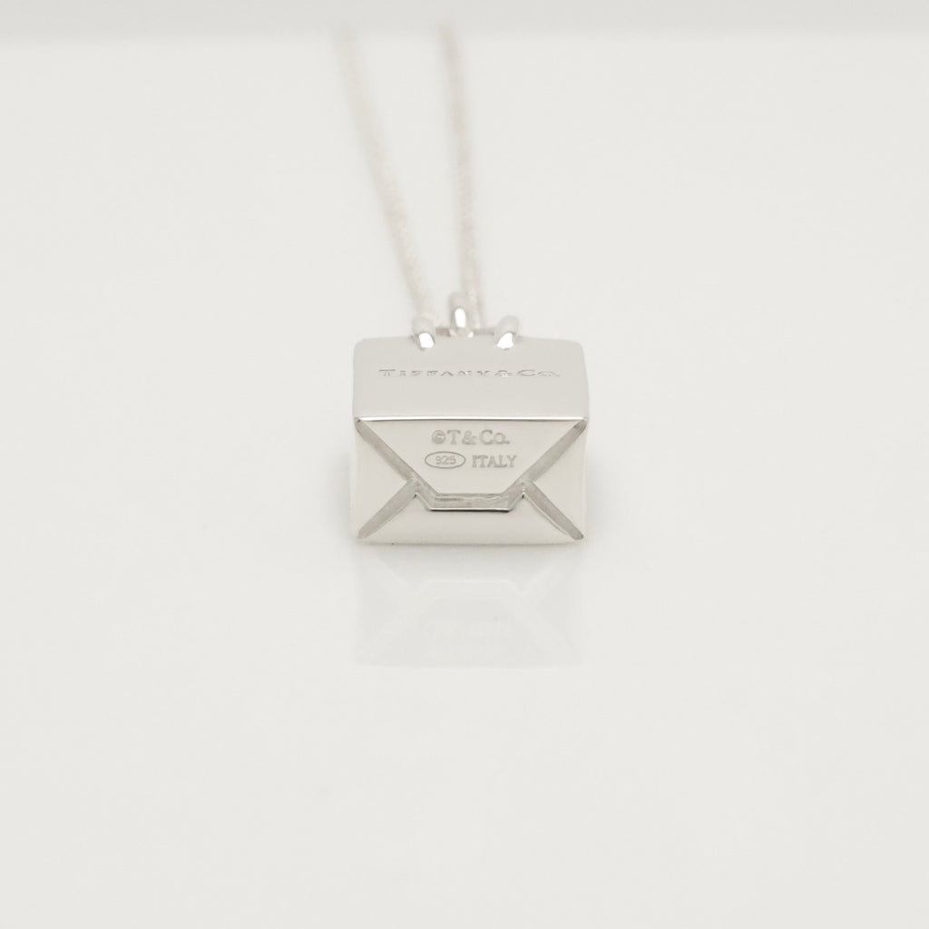 Tiffany & Co. Shopping Bag Pendant Charm Necklace Sterling Silver 925