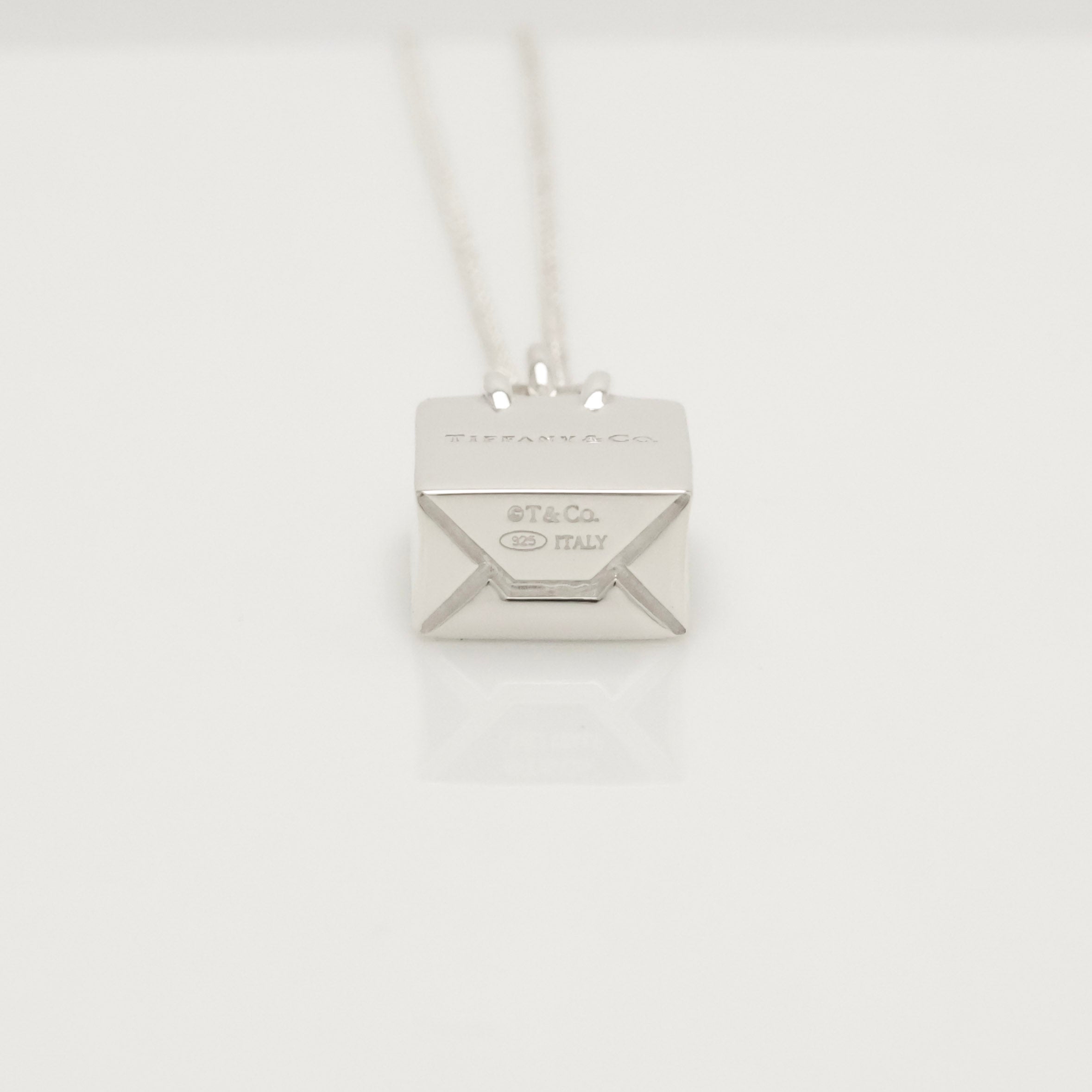 Tiffany & Co. Shopping Bag Pendant Charm Necklace Sterling Silver 925