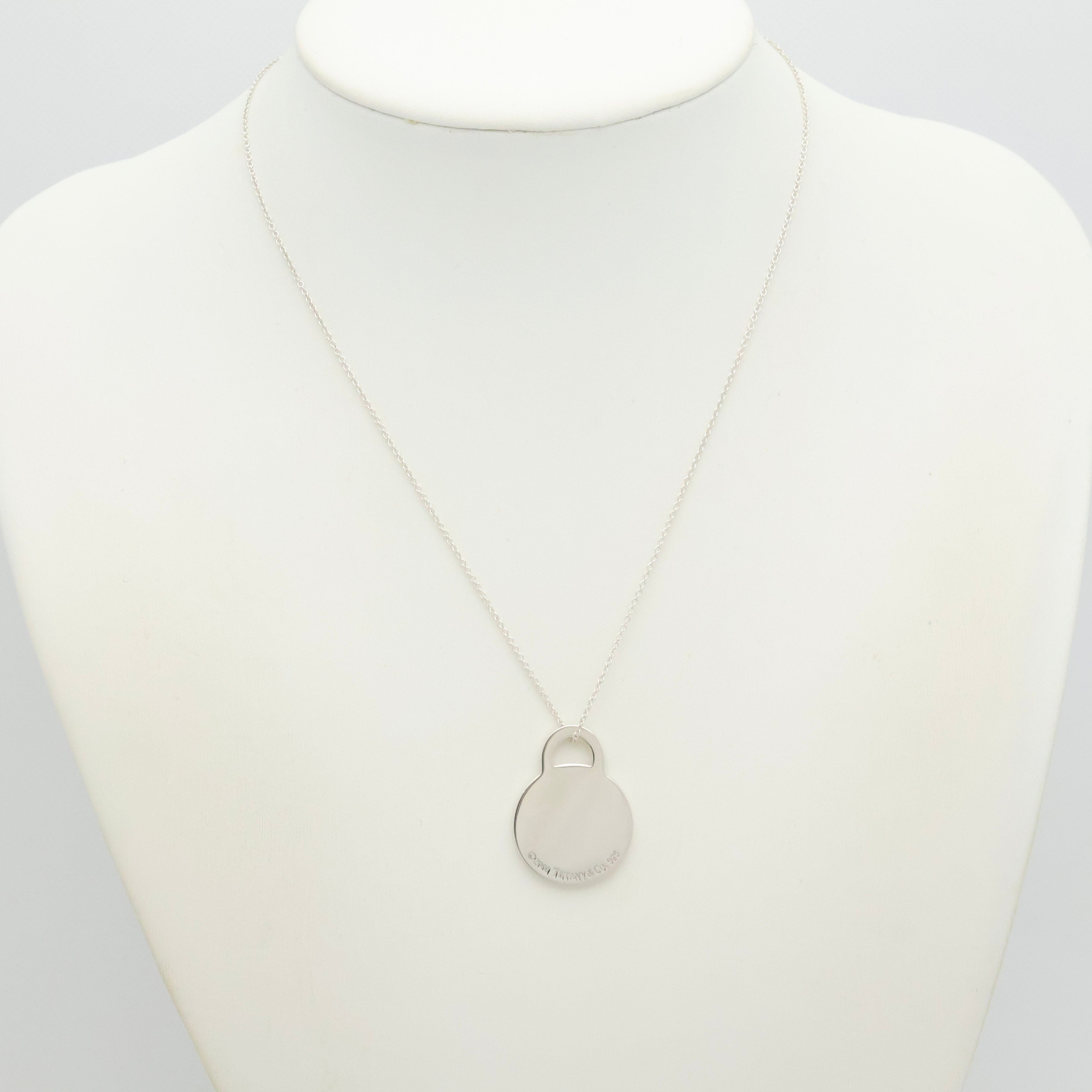 TIFFANY&Co. ラウンド タグ ネックレス AG925