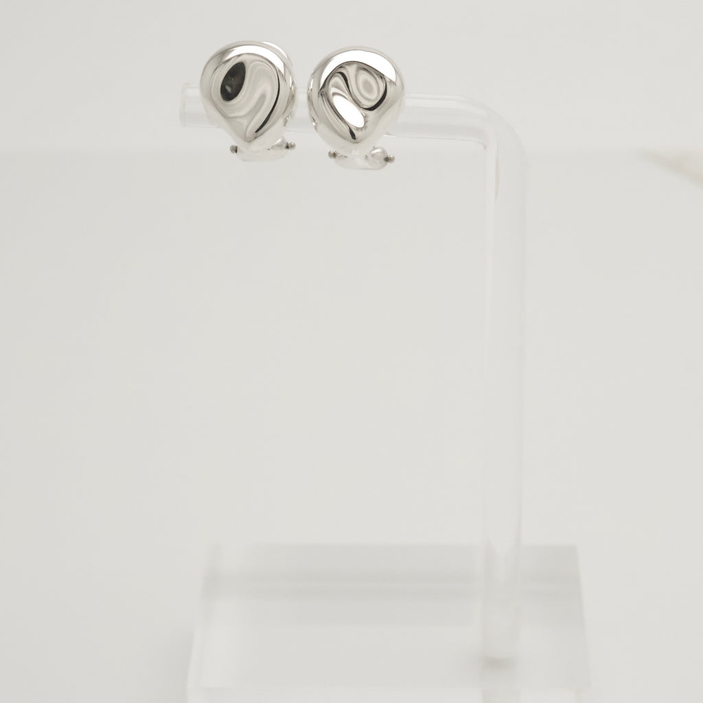  Tiffany & Co. Elsa Peretti Nugget Clip-On Earrings Sterling Silver 925 