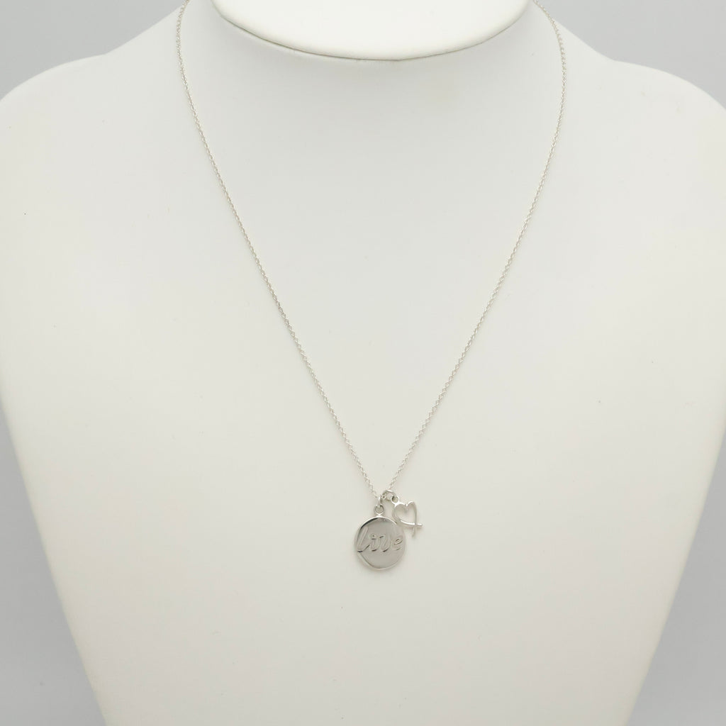 TIFFANY&Co. ノーツ LOVE ディスク ＆ ラビング ハート パロマピカソ ネックレス AG925