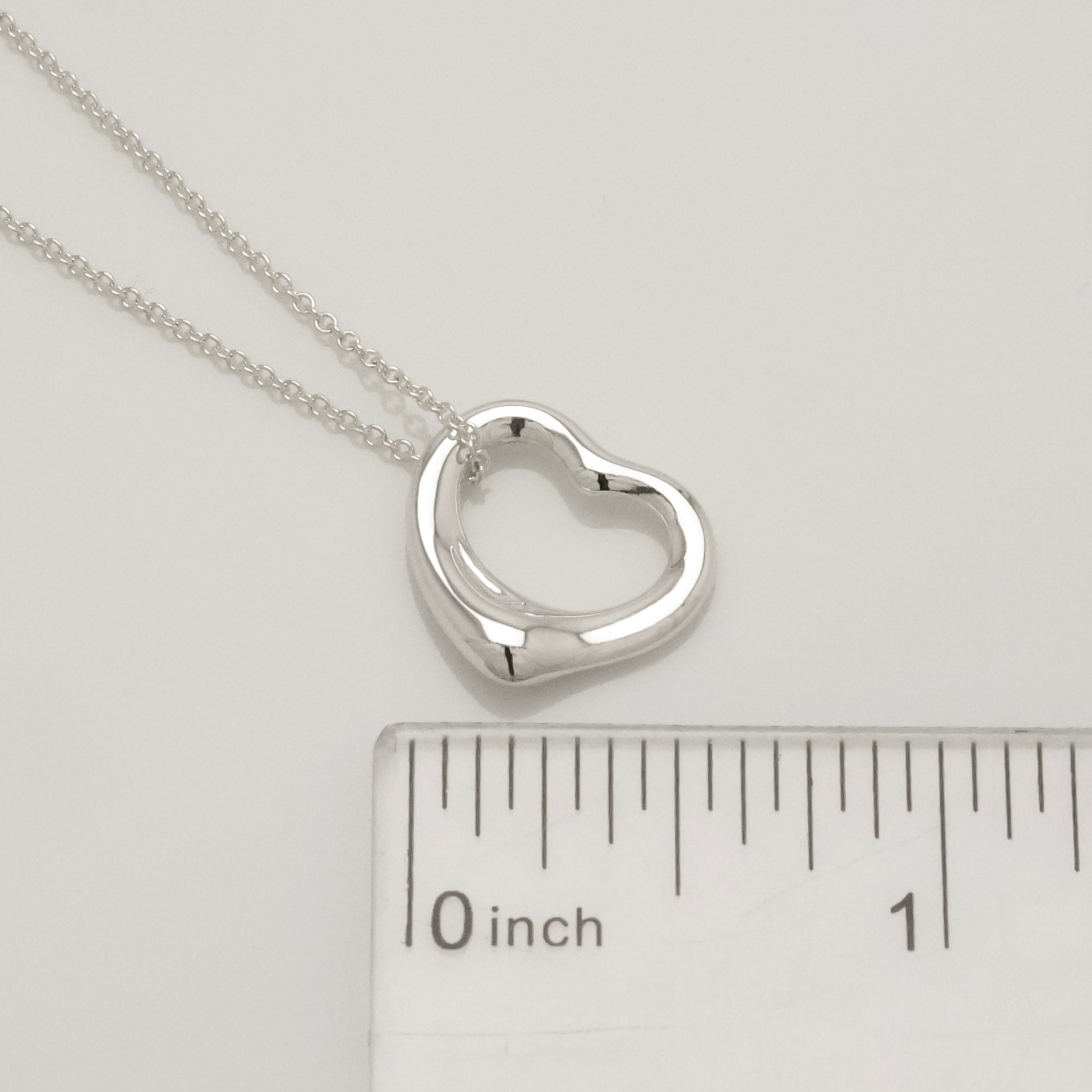 TIFFANY&Co. オープンハート 15mm エルサペレッティ ネックレス AG925