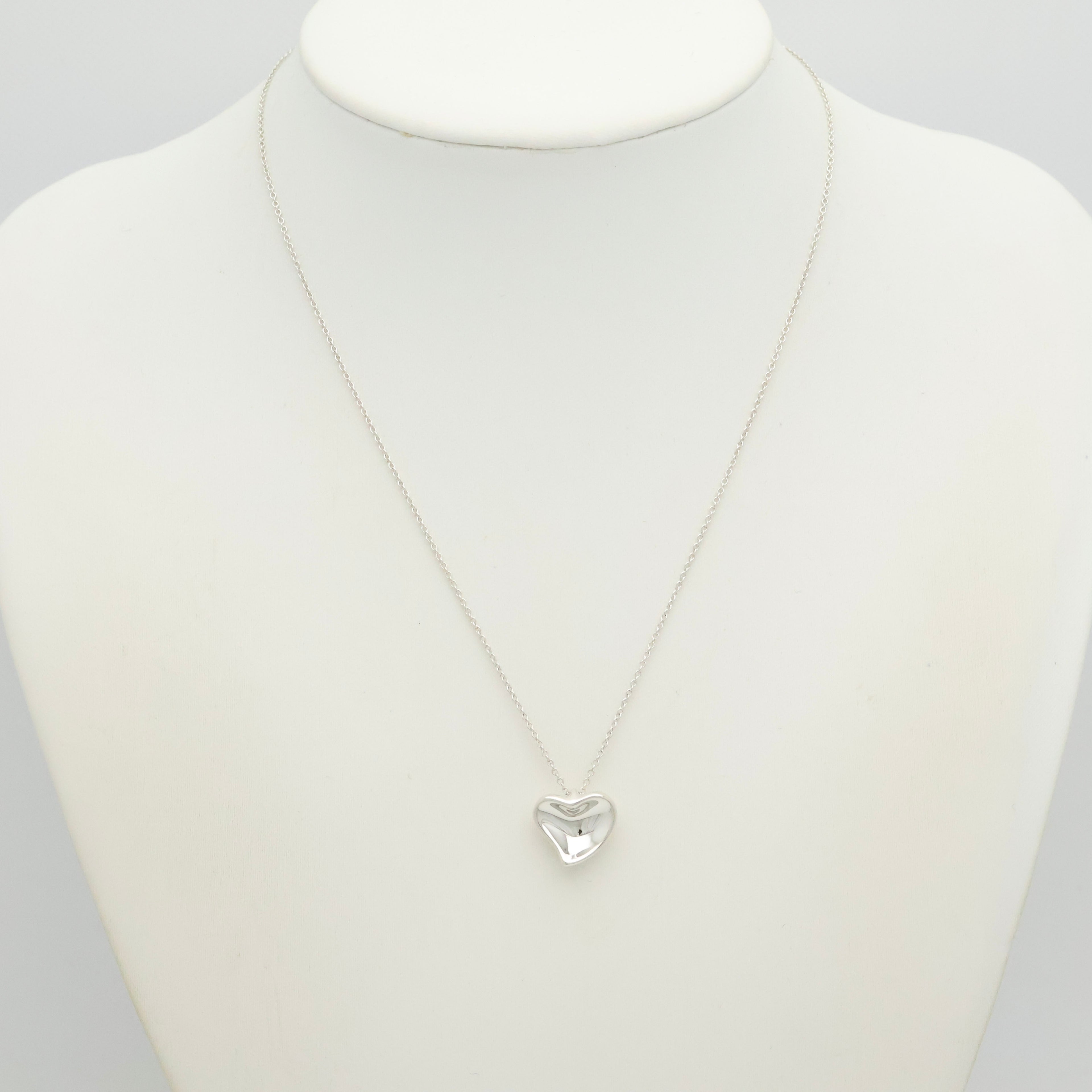 TIFFANY&Co. カーブド ハート エルサペレッティ ネックレス AG925