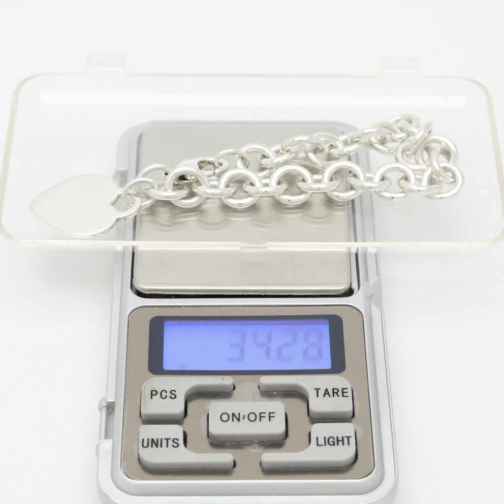 TIFFANY&Co. ハート タグ チェーン ブレスレット AG925