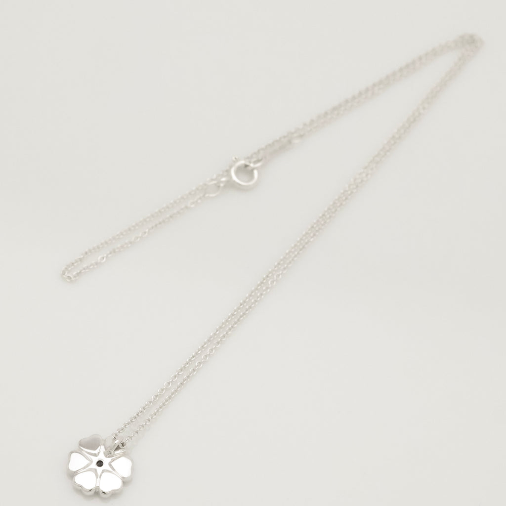 Tiffany & Co. Crown of Heart Diamond Pendant Necklace Sterling Silver 925