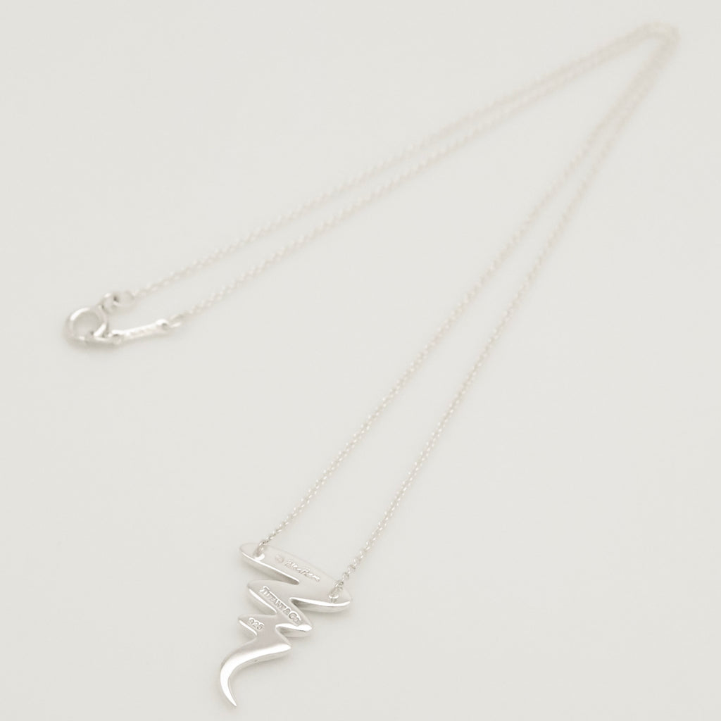 Tiffany & Co. Picasso Scribble Zig Zag Necklace Sterling Silver 925