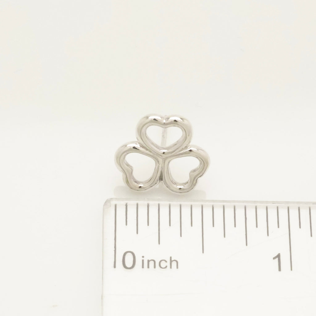 TIFFANY&Co. 3 ハート クローバー スタッド ピアス AG925