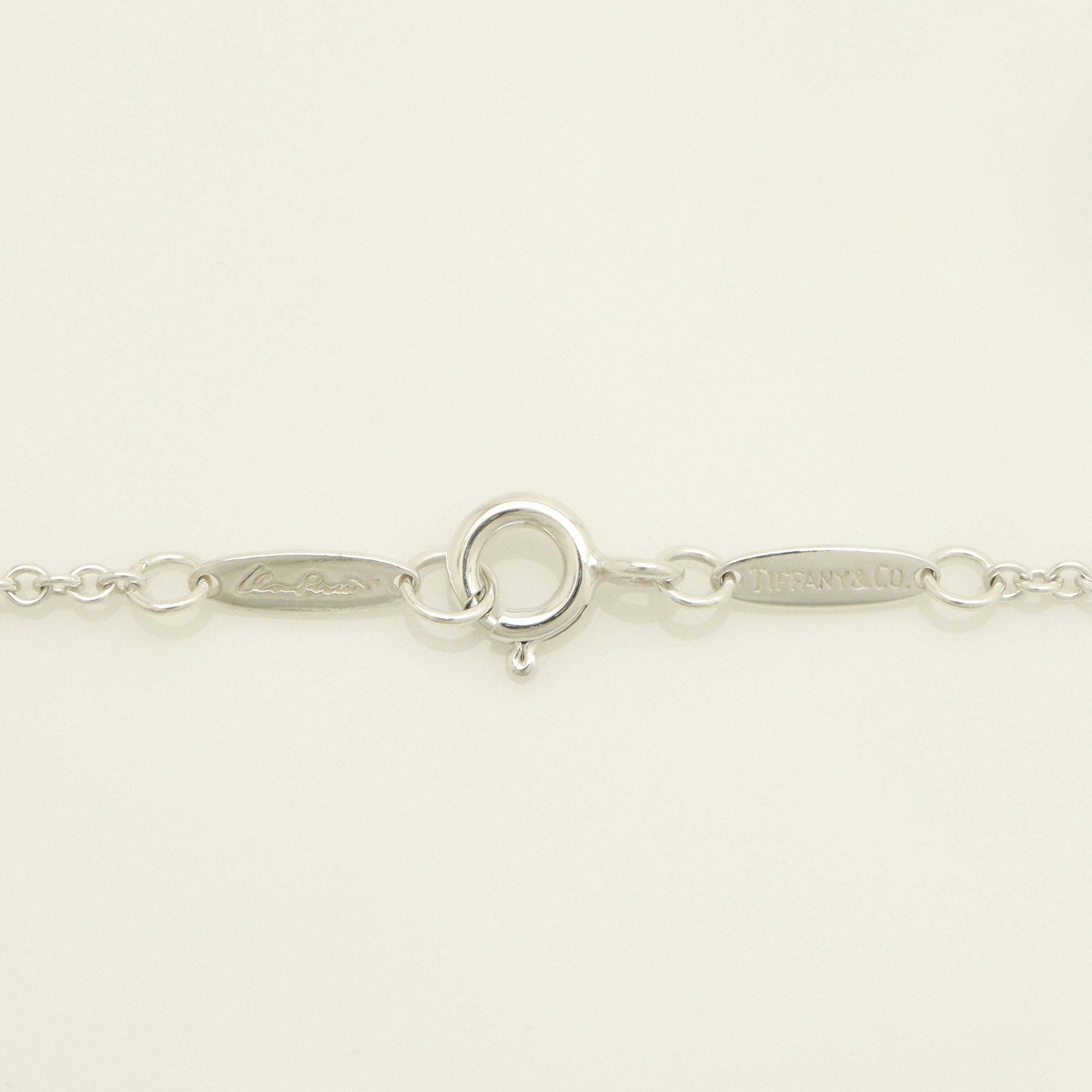 Tiffany & Co. Open Heart Pendant Necklace Sterling Silver 925