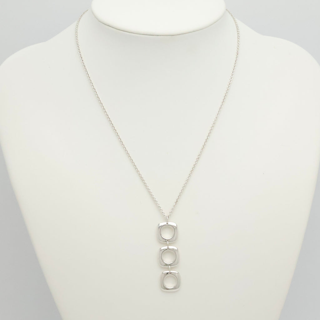 TIFFANY&Co. トリプル クッション スクエア ネックレス AG925