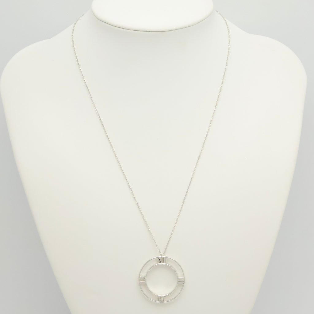 TIFFANY&Co. オープン アトラス メダリオン サークル ネックレス AG925