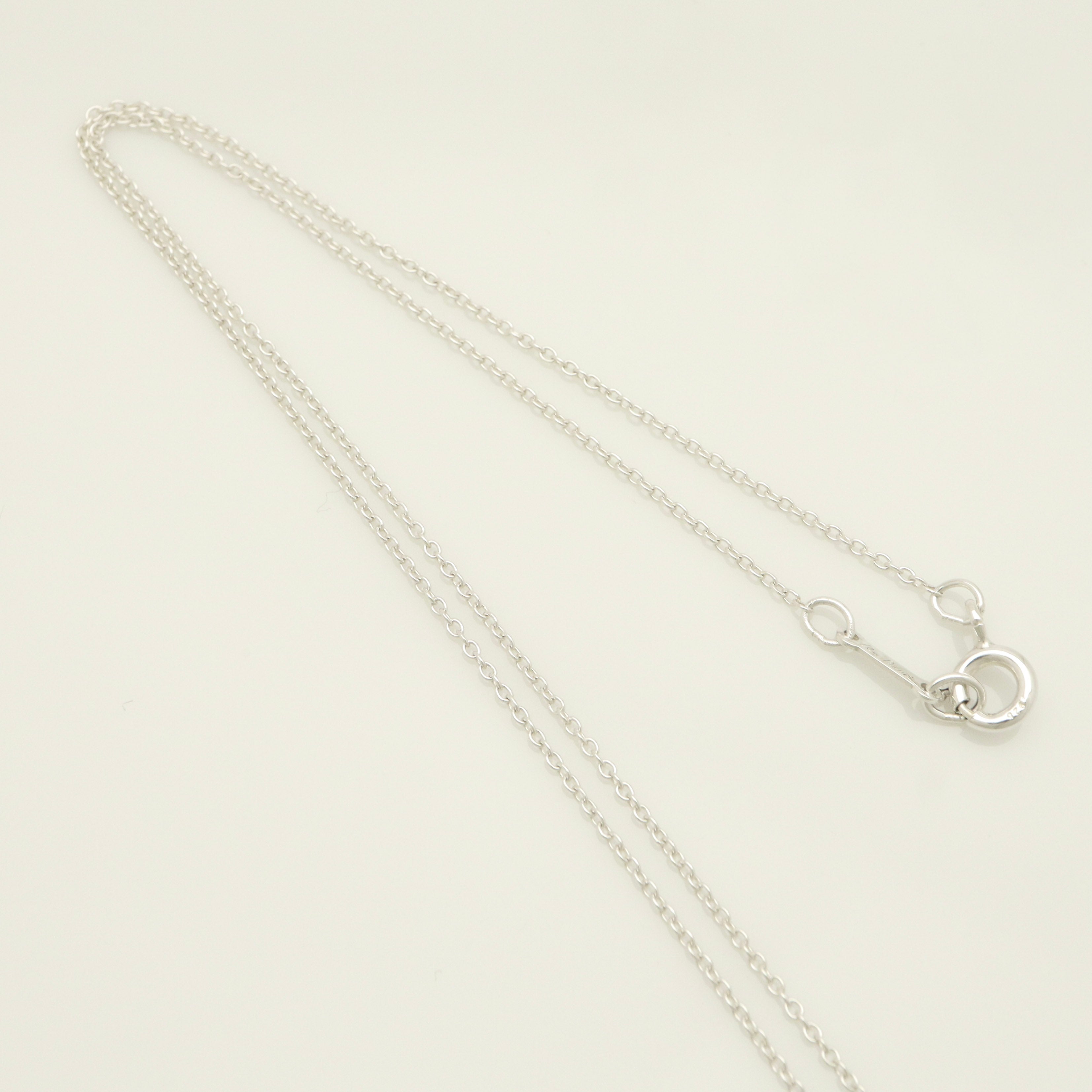  Tiffany & Co. Small Cross Pendant Necklace  Sterling Silver 925 