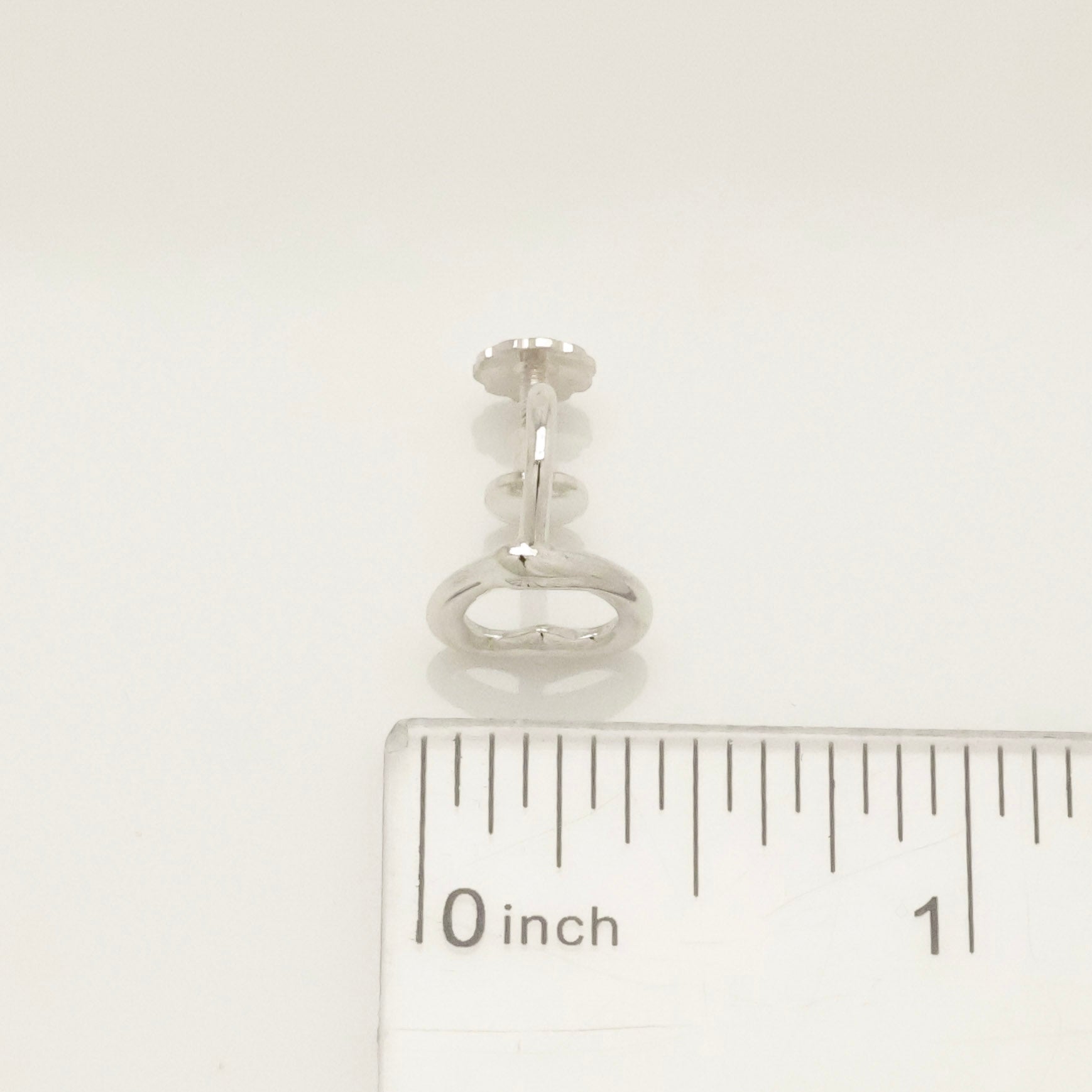 Tiffany & Co. Peretti Open Heart Screw back Earrings Sterling Silver 925
