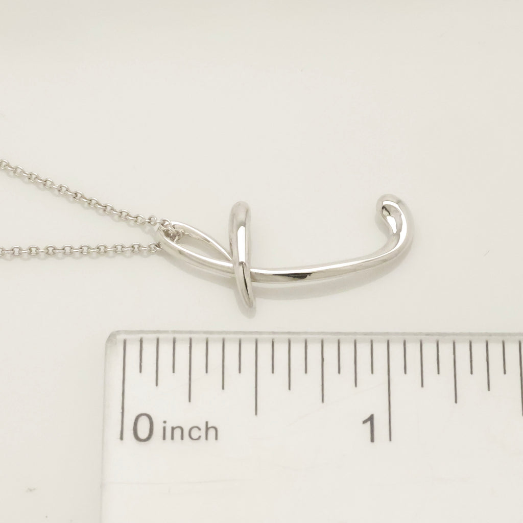 TIFFANY&Co. ノーツ レター T イニシャル  ネックレス AG925