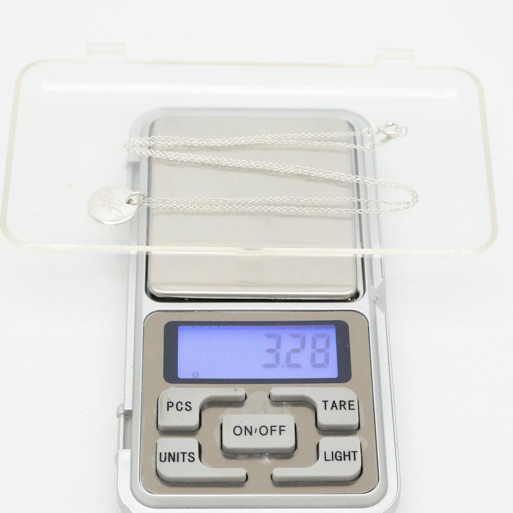 TIFFANY&Co. ノーツ レター ラウンド イニシャル H ディスク ネックレス AG925