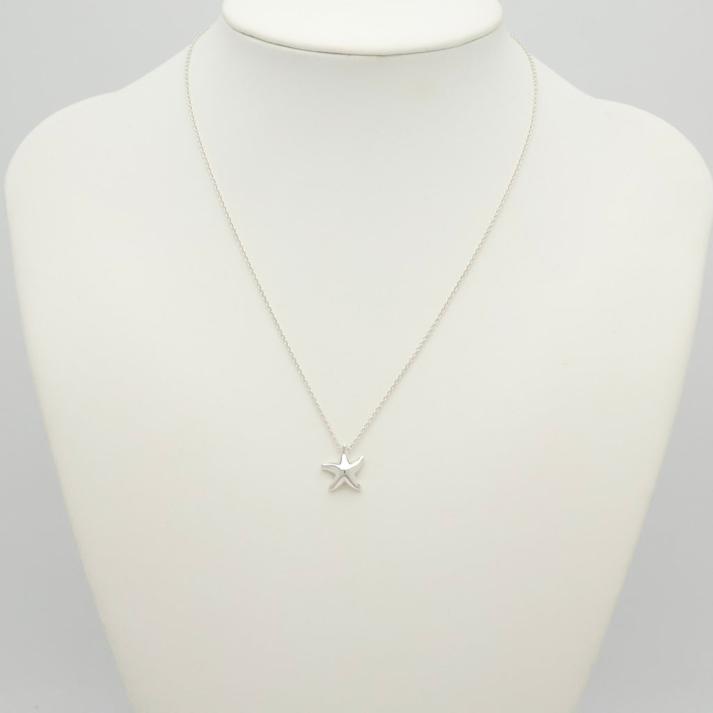 Tiffany & Co. Starfish Pendant Necklace Sterling Silve 925