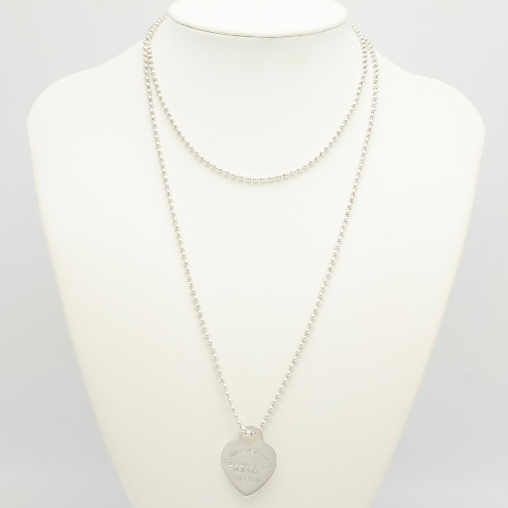 TIFFANY&Co. リターントゥ ティファニー ハート タグ ボール チェーン ネックレス AG925