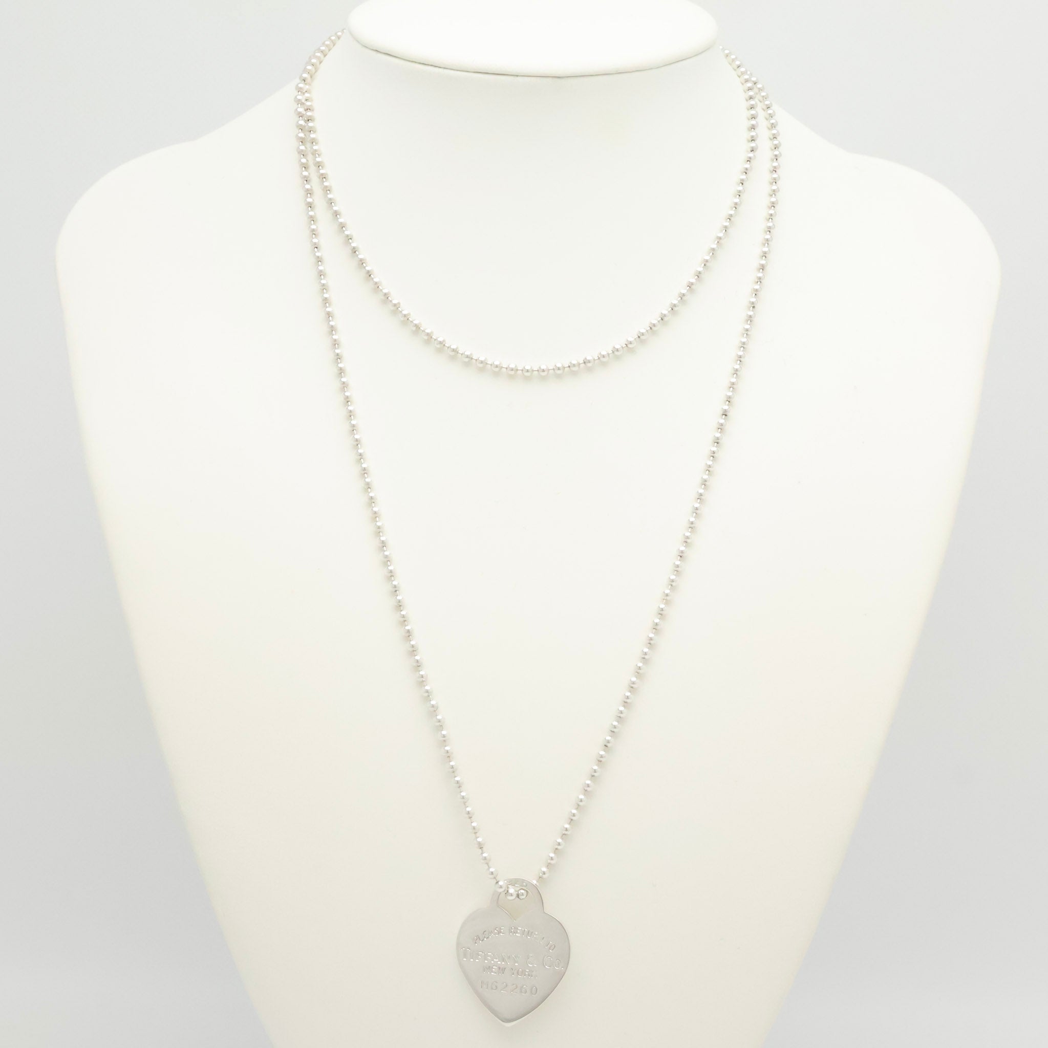 TIFFANY&Co. リターントゥ ティファニー ハート タグ ボール チェーン ネックレス AG925