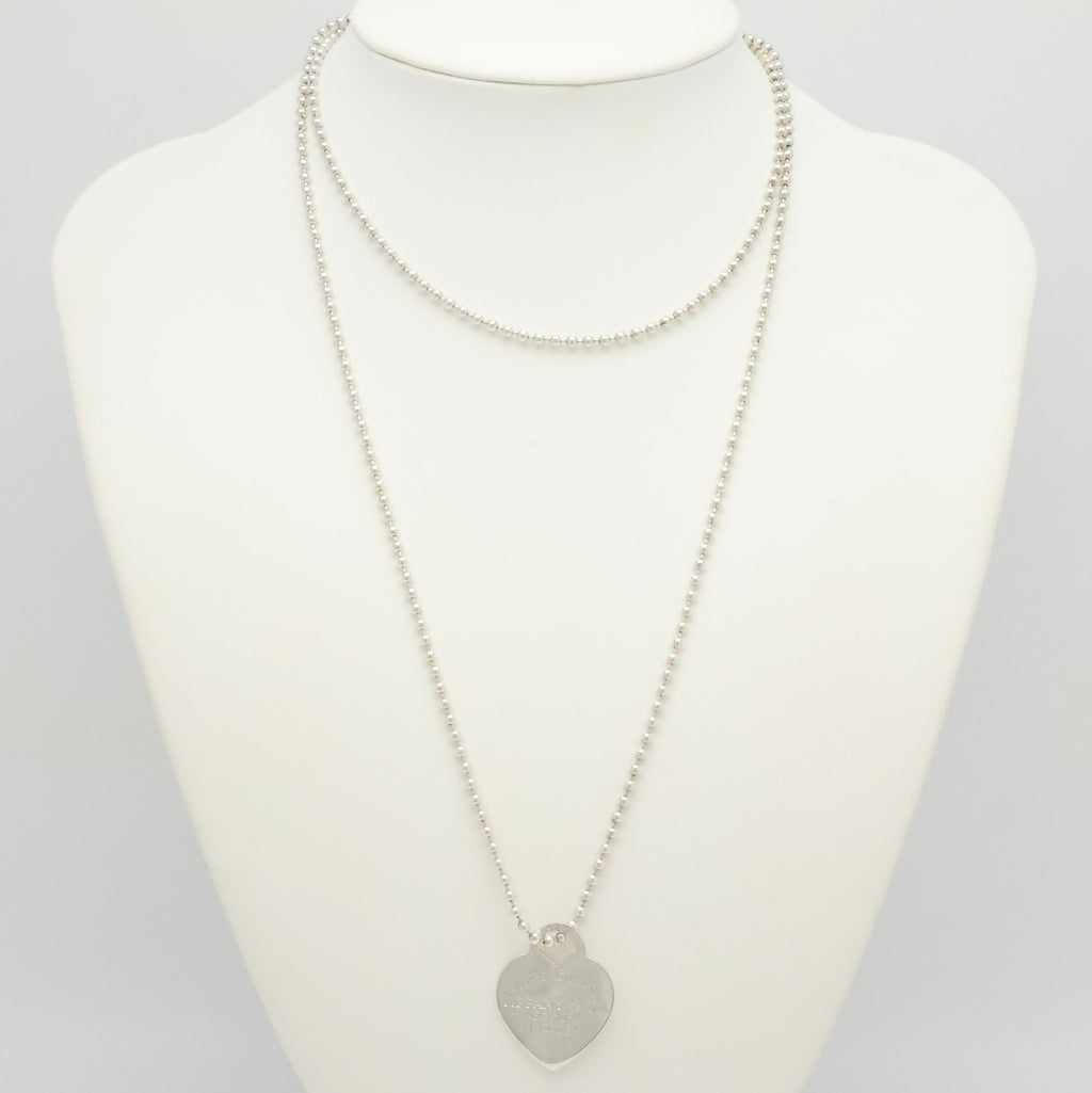 TIFFANY&Co. リターントゥ ティファニー ハート タグ ボール チェーン ネックレス AG925