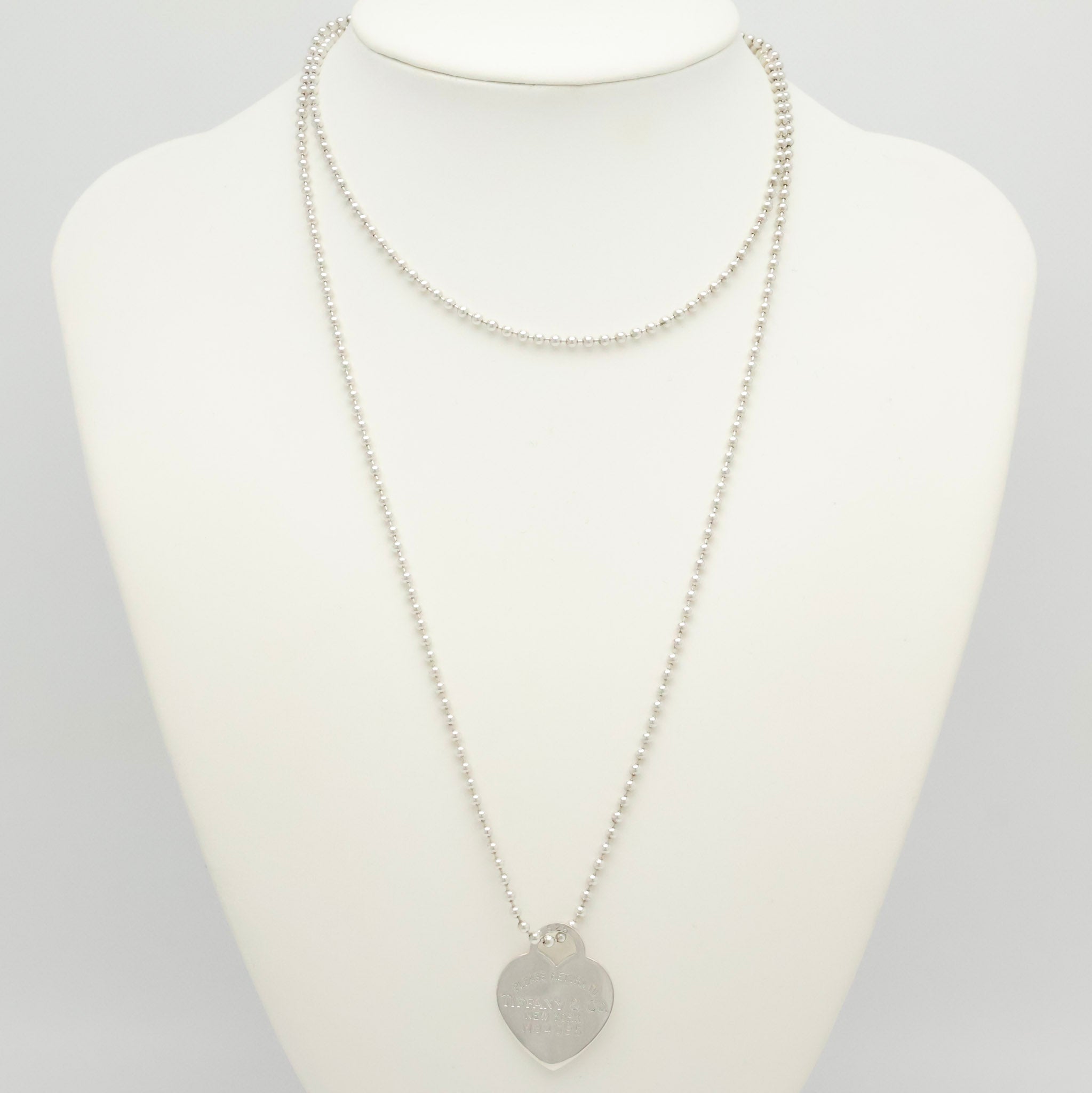TIFFANY&Co. リターントゥ ティファニー ハート タグ ボール チェーン ネックレス AG925