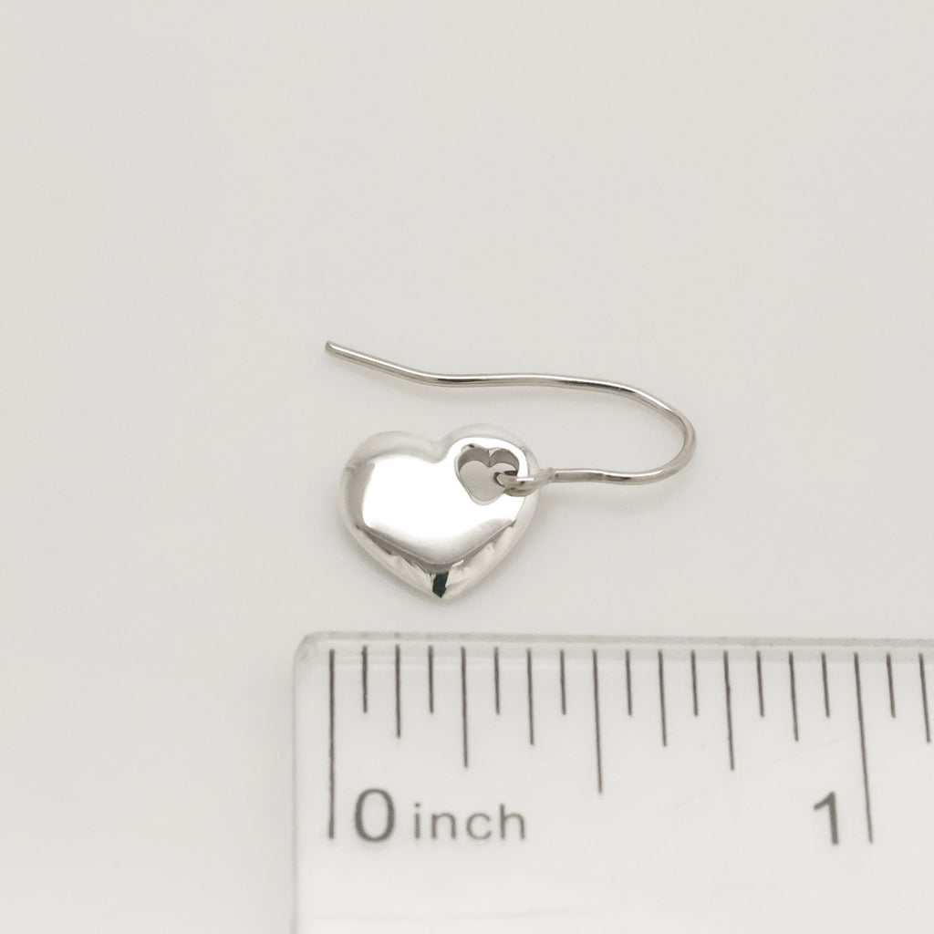 TIFFANY&Co. 2 ハート ステンシル カットアウト フック ピアス AG925