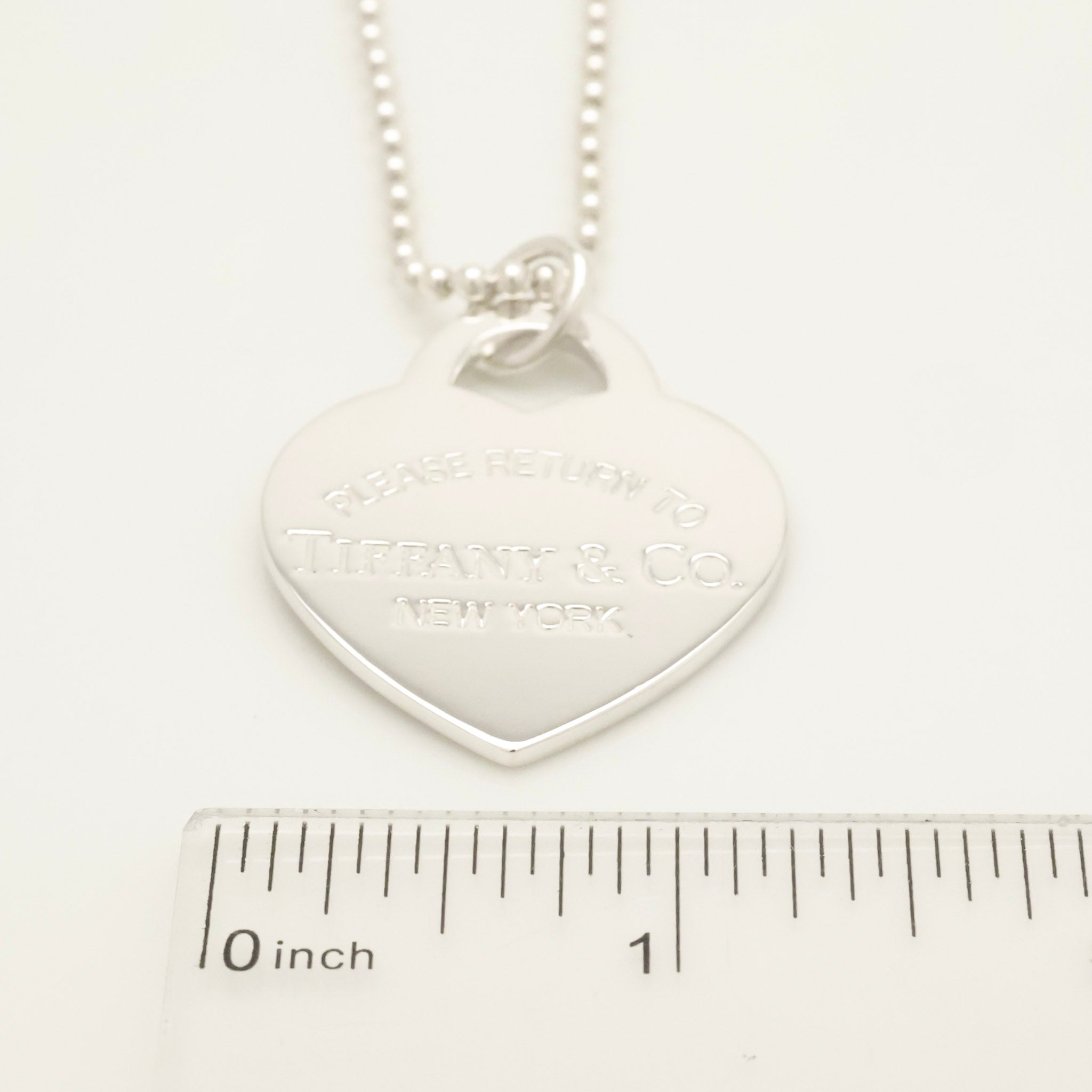 TIFFANY&Co. リターントゥ ティファニー ラージ ハート タグ ボール チェーン ネックレス AG925