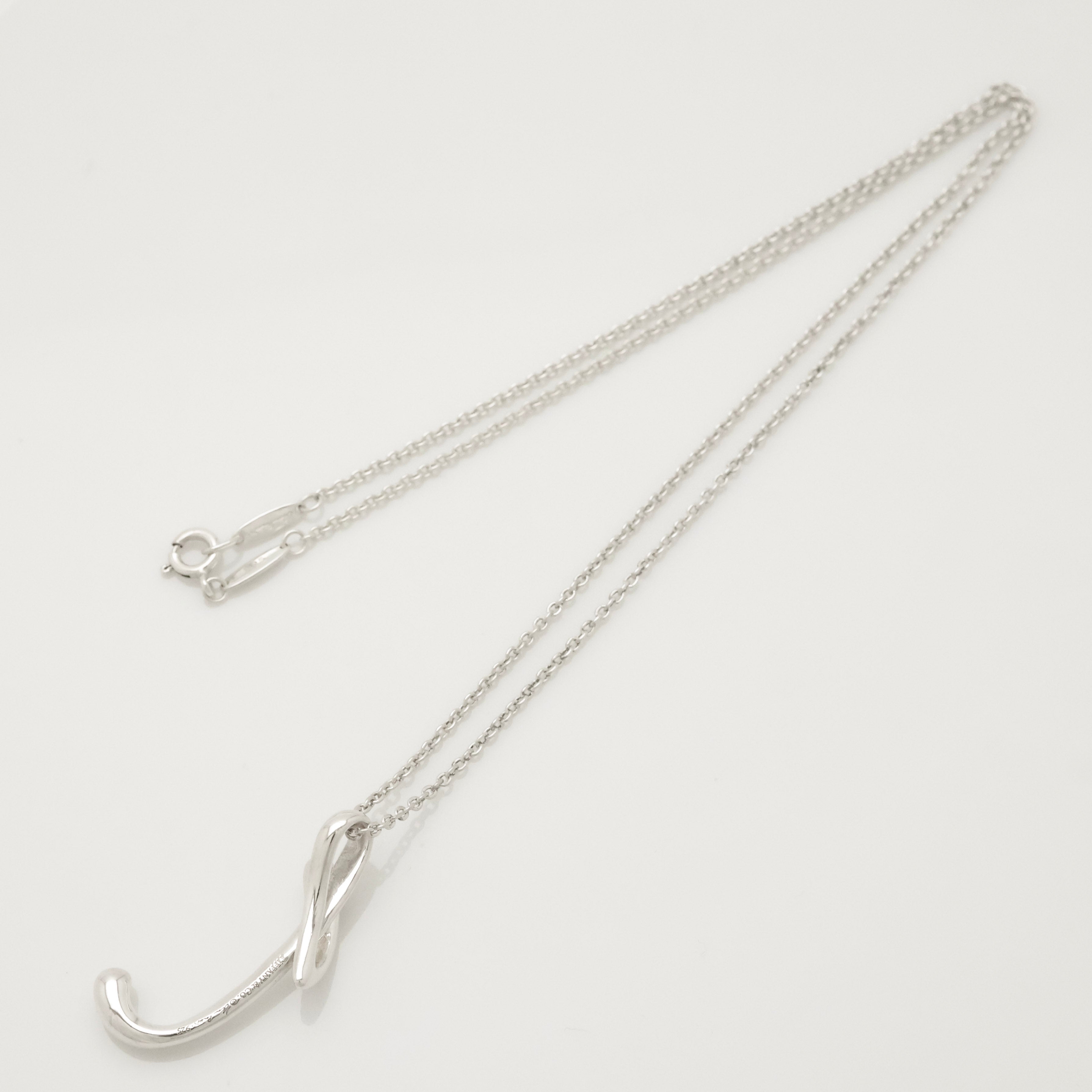 TIFFANY&Co. レター イニシャル T エルサペレッティ ネックレス AG925