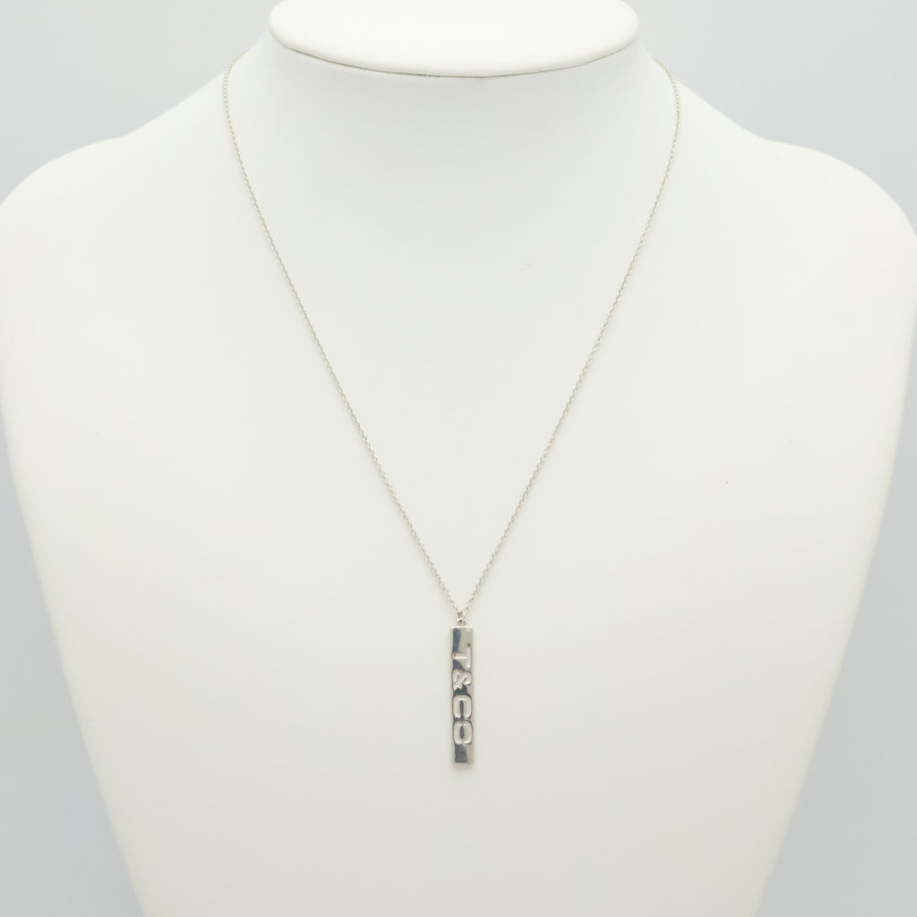 TIFFANY&Co.Ｔ & CO ロゴ バー ネックレス AG925