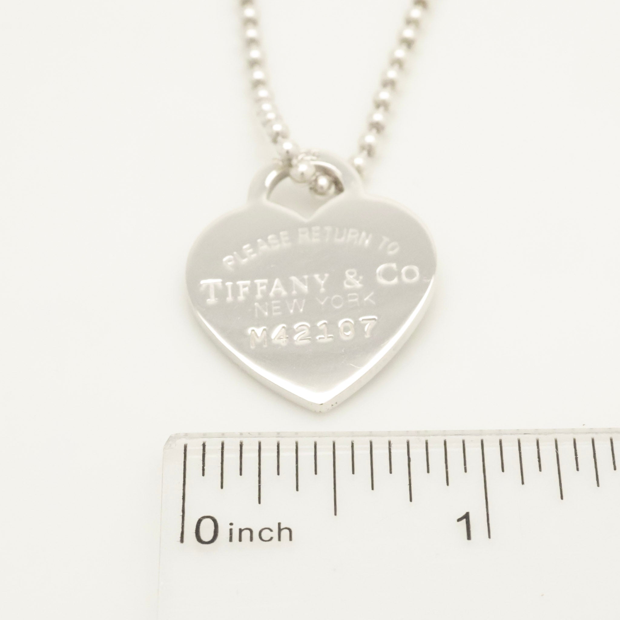 TIFFANY&Co. リターントゥ ティファニー ハート タグ ボール チェーン ネックレス AG925