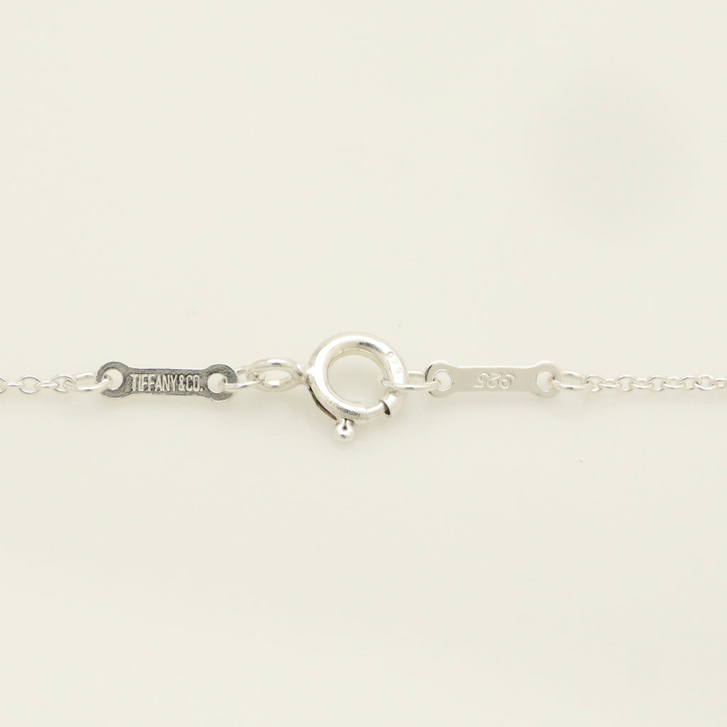 Tiffany & Co. Elsa Peretti Sterling Silver Double Teardrop Pendant Necklace