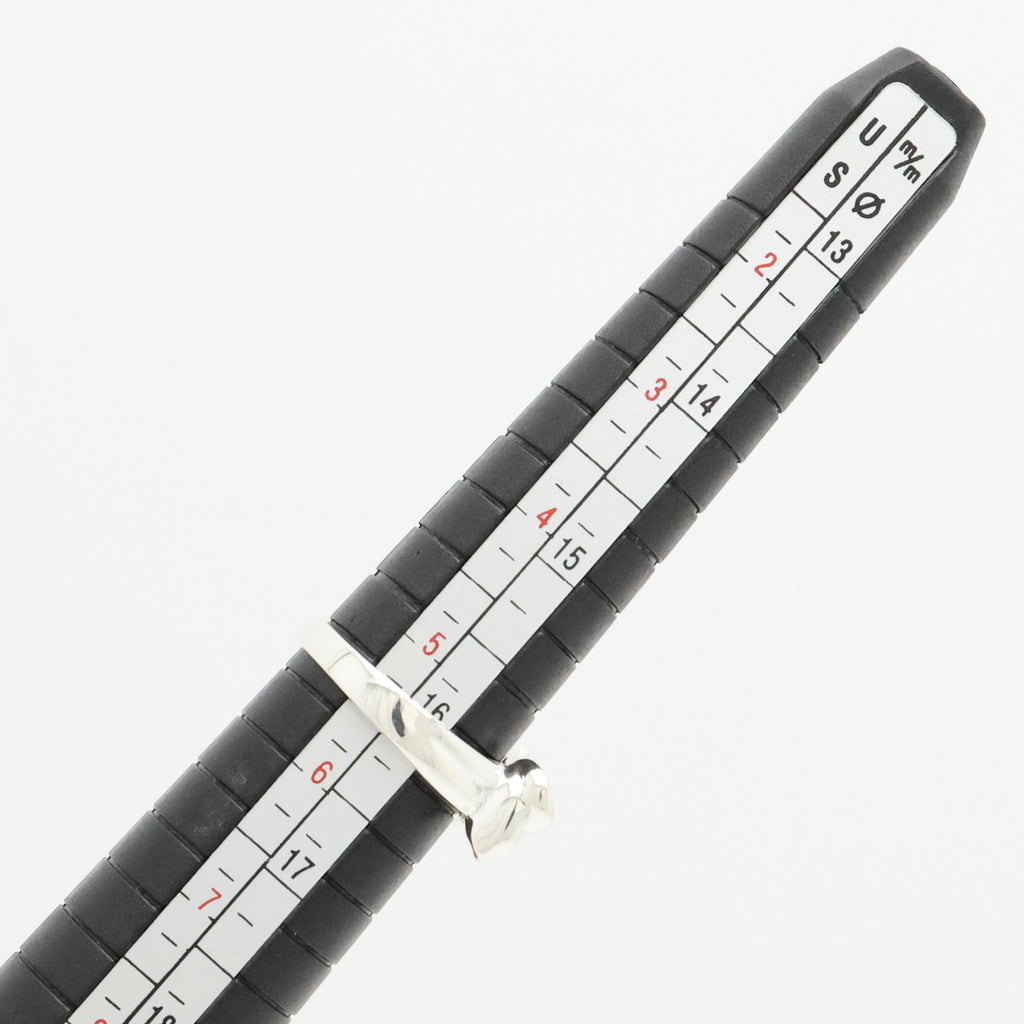 TIFFANY&Co. リボン コンビ リング 11号 AG925 AU750