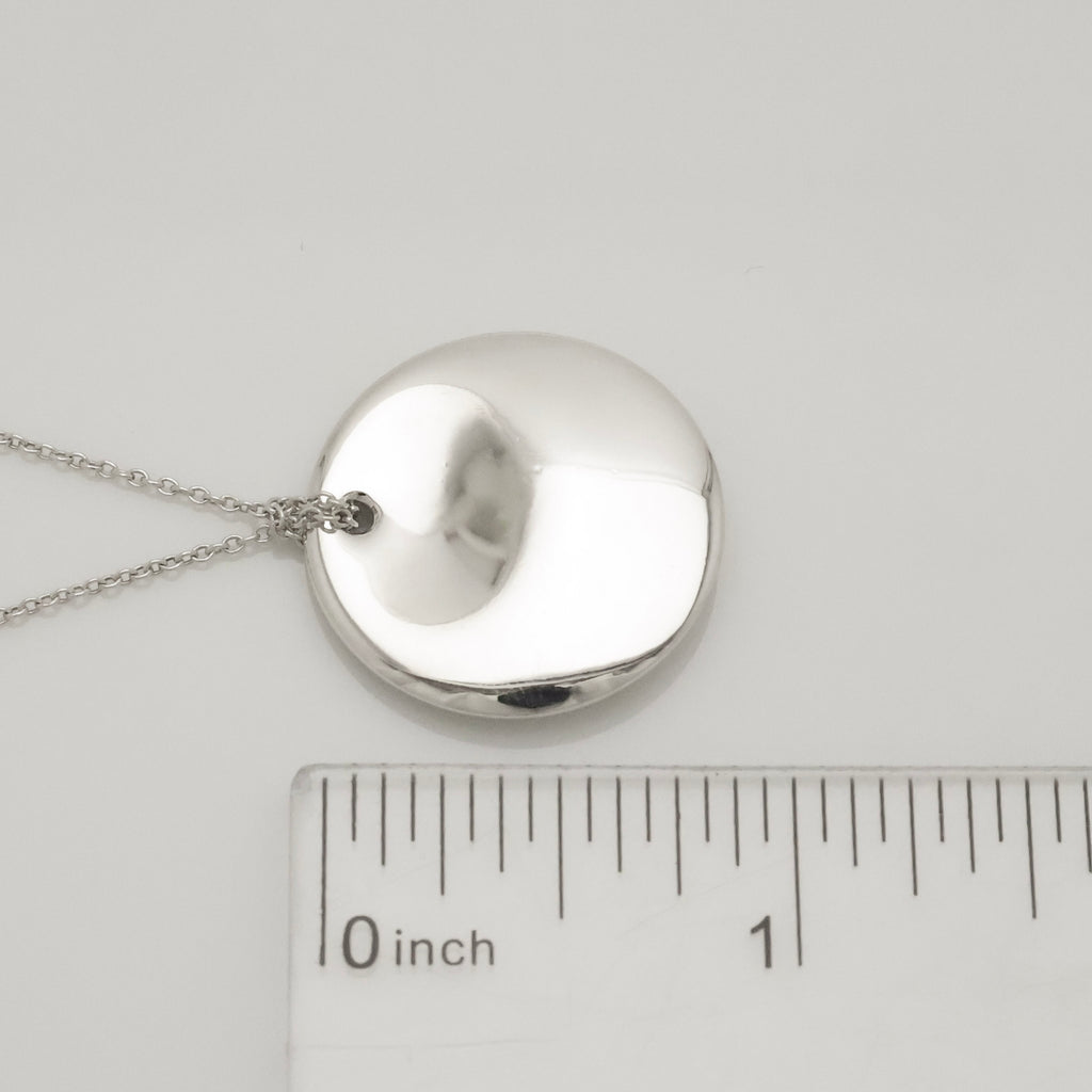 TIFFANY&Co.ラウンド ディスク エルサペレッティ ネックレス AG925