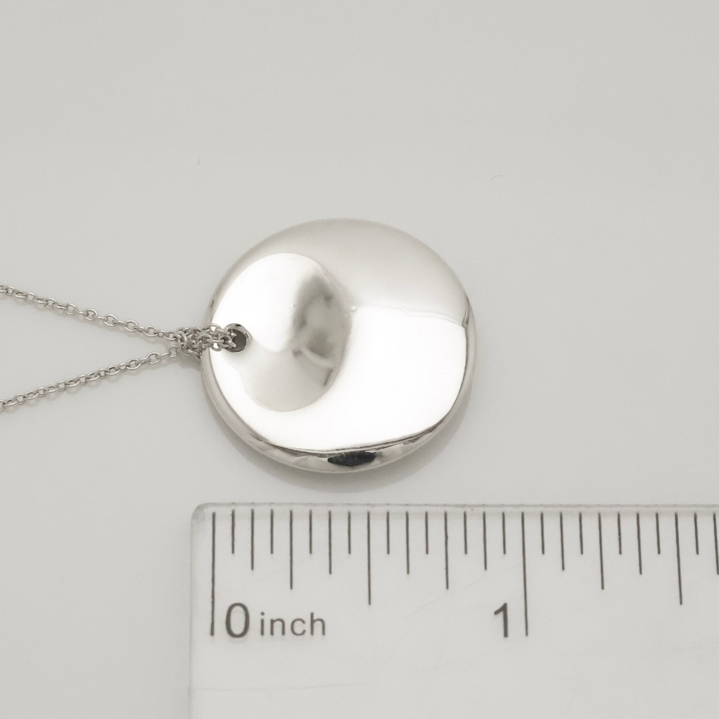 TIFFANY&Co.ラウンド ディスク エルサペレッティ ネックレス AG925