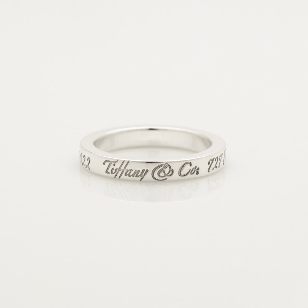 TIFFANY&Co. ノーツ NEW YORK ナロー リング 9 号 AG925