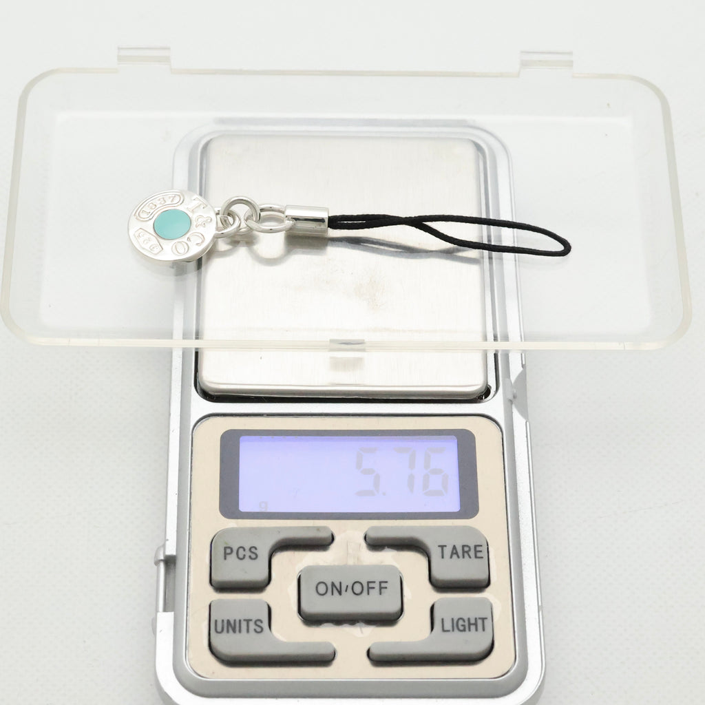 TIFFANY&Co. 1837 ロゴ ラウンド サークル ブルー エナメル ストラップ AG925