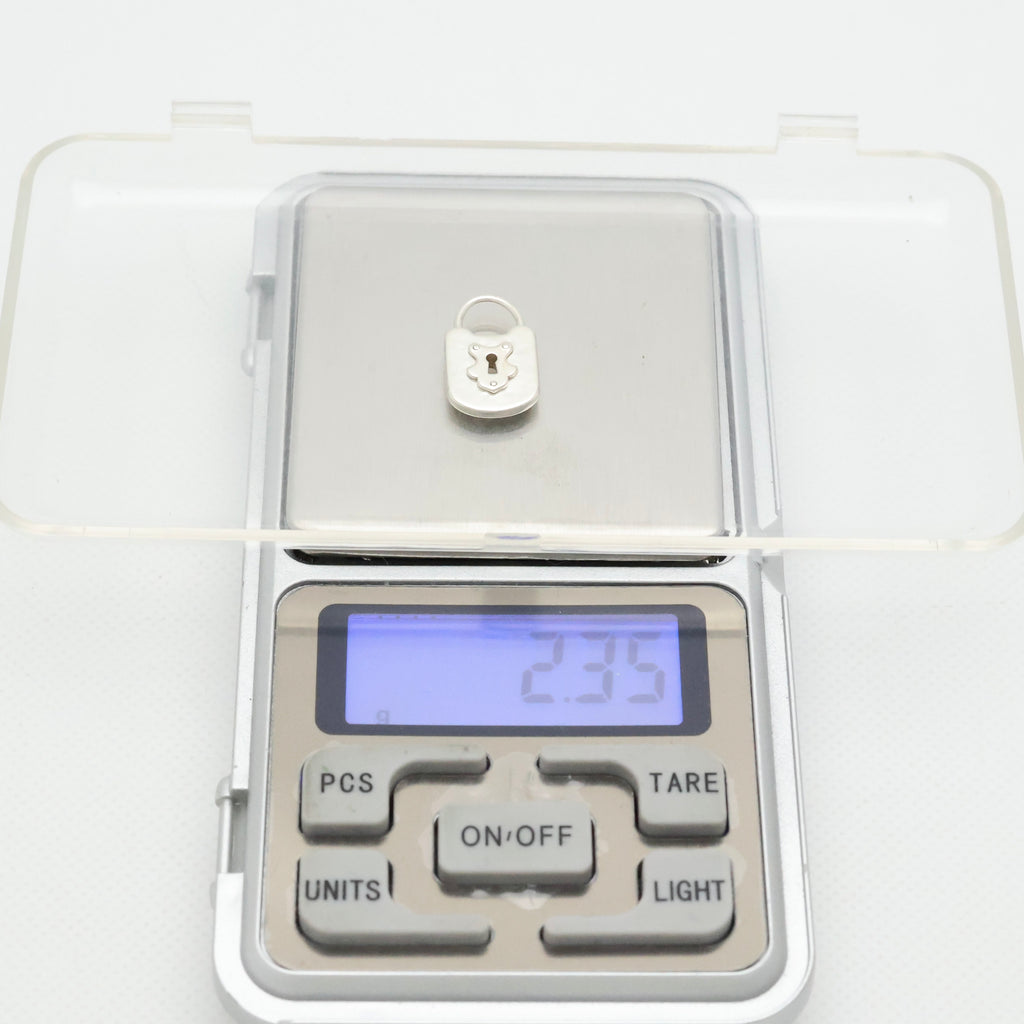 TIFFANY&Co. テクスチャー キーホール ロック チャーム AG925