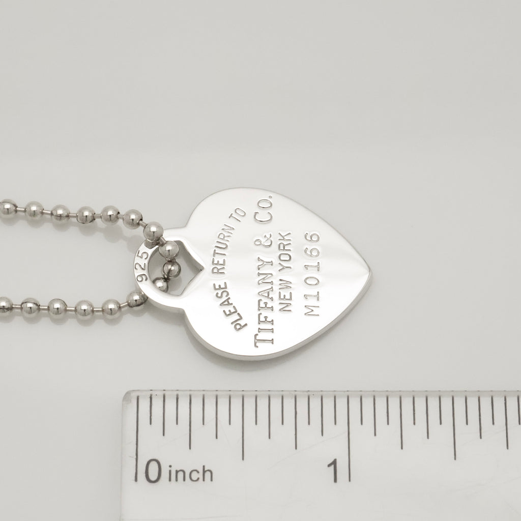 TIFFANY&Co. リターントゥ ティファニー ハート タグ ボール チェーン ネックレス AG925